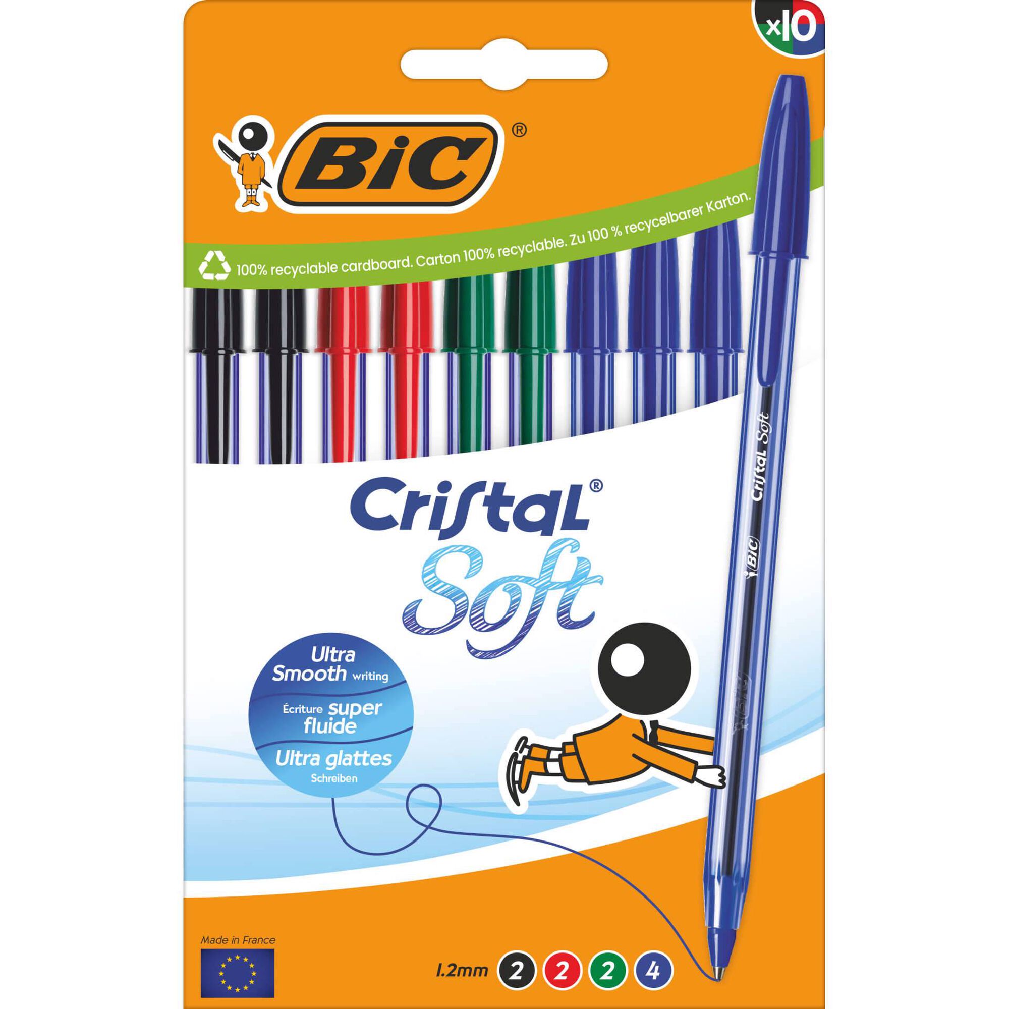 Esferogr&aacute;fica Cristal Soft 4 Cores Bic