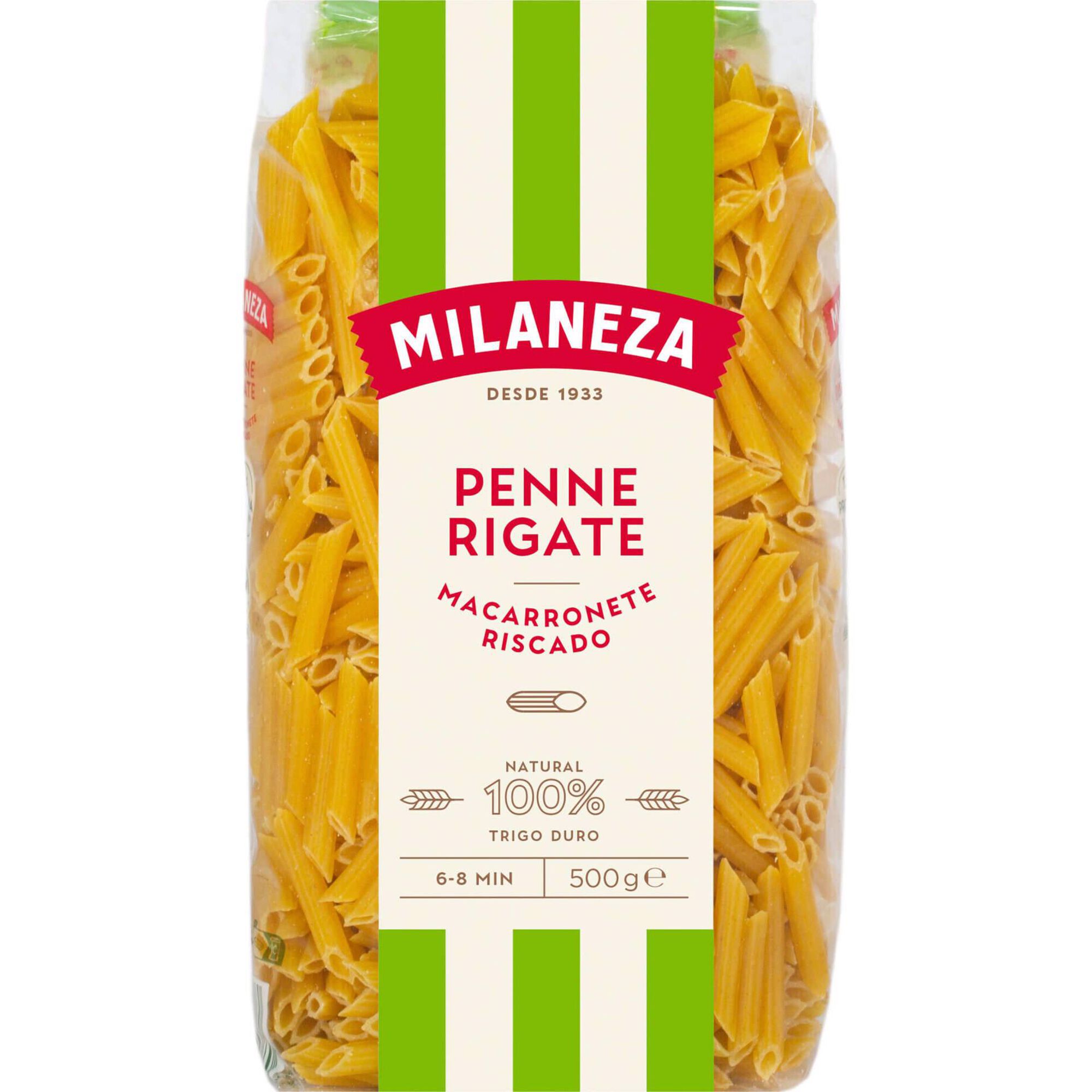 Massa Macarronete Penne Riscado Milaneza