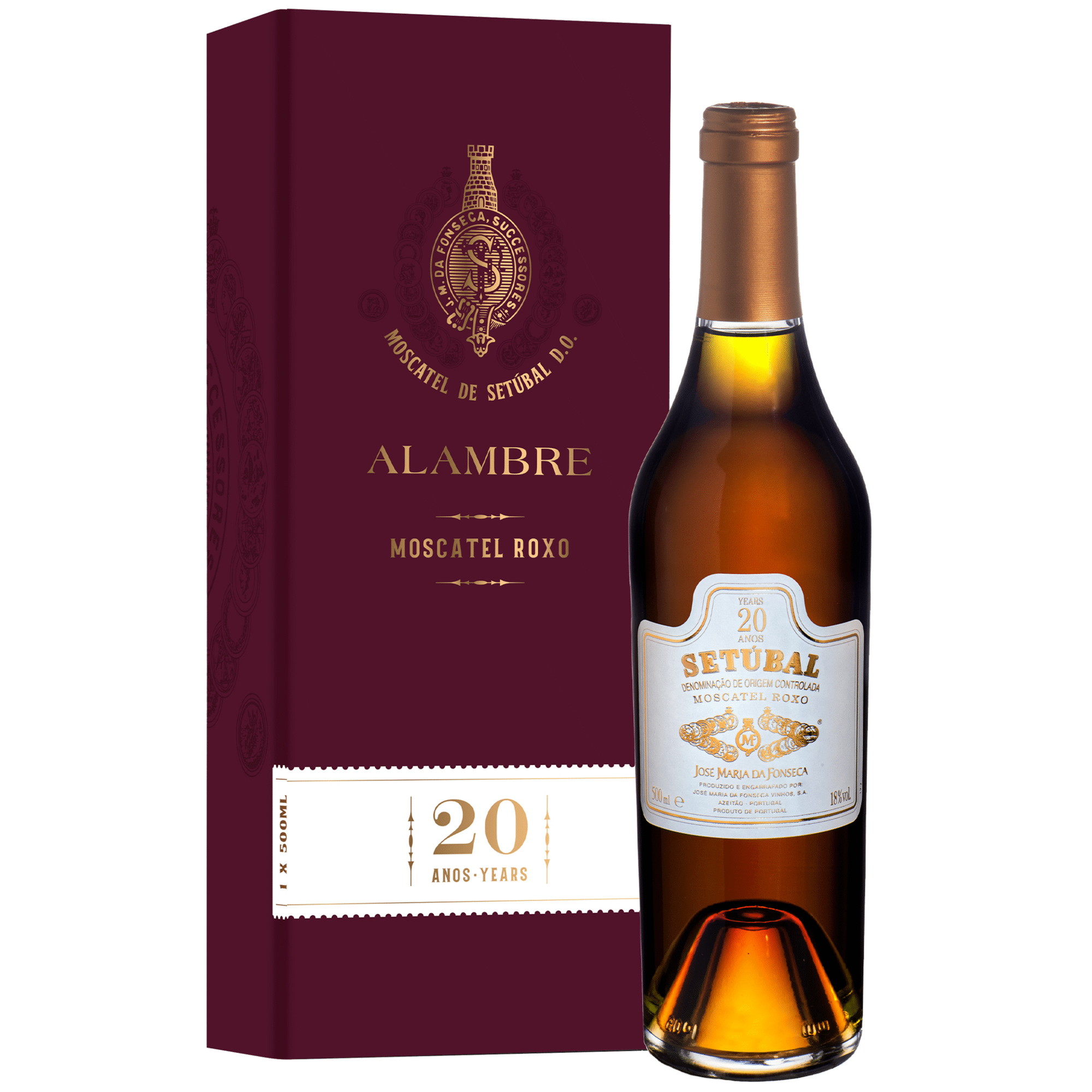 Alambre Jos&eacute; Maria da Fonseca 20 Anos Moscatel Roxo de Set&uacute;bal