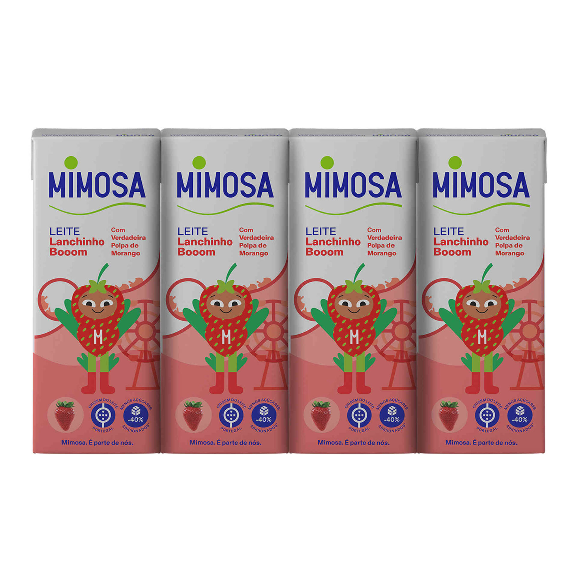 Leite Aromatizado com Morango