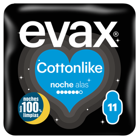 Pensos Higi&eacute;nicos Cottonlike Noite com Abas Evax