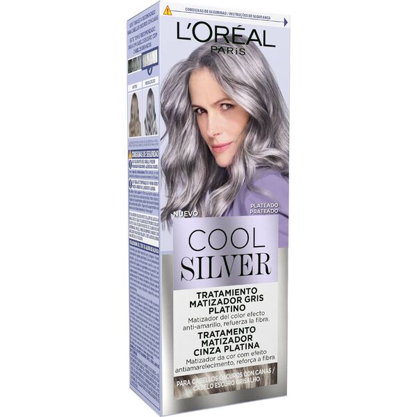 Tratamento Cabelo Matizador Cinza Platina Prateado LOréal Paris