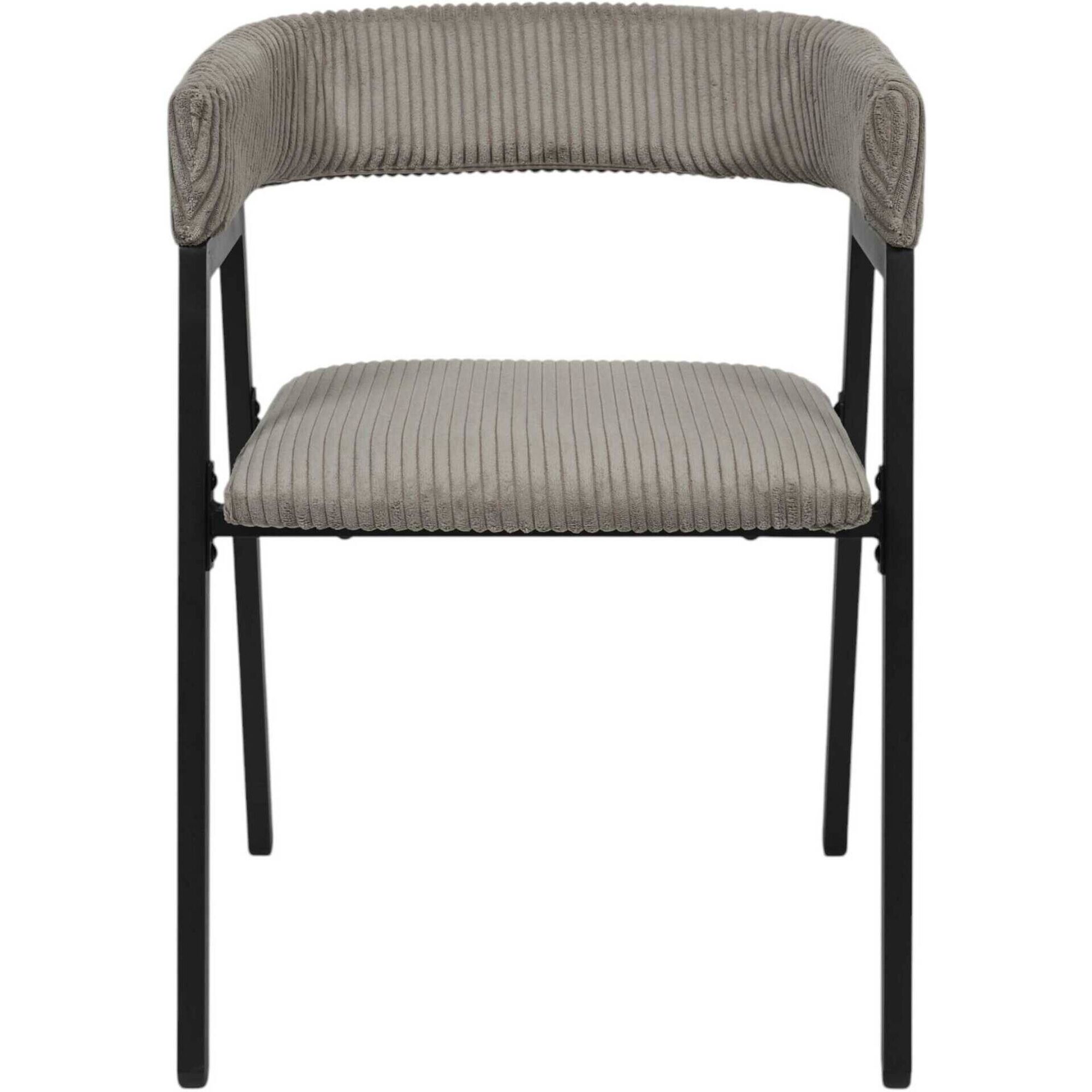 Conjunto de 2 Poltronas Estofadas Taupe Scott