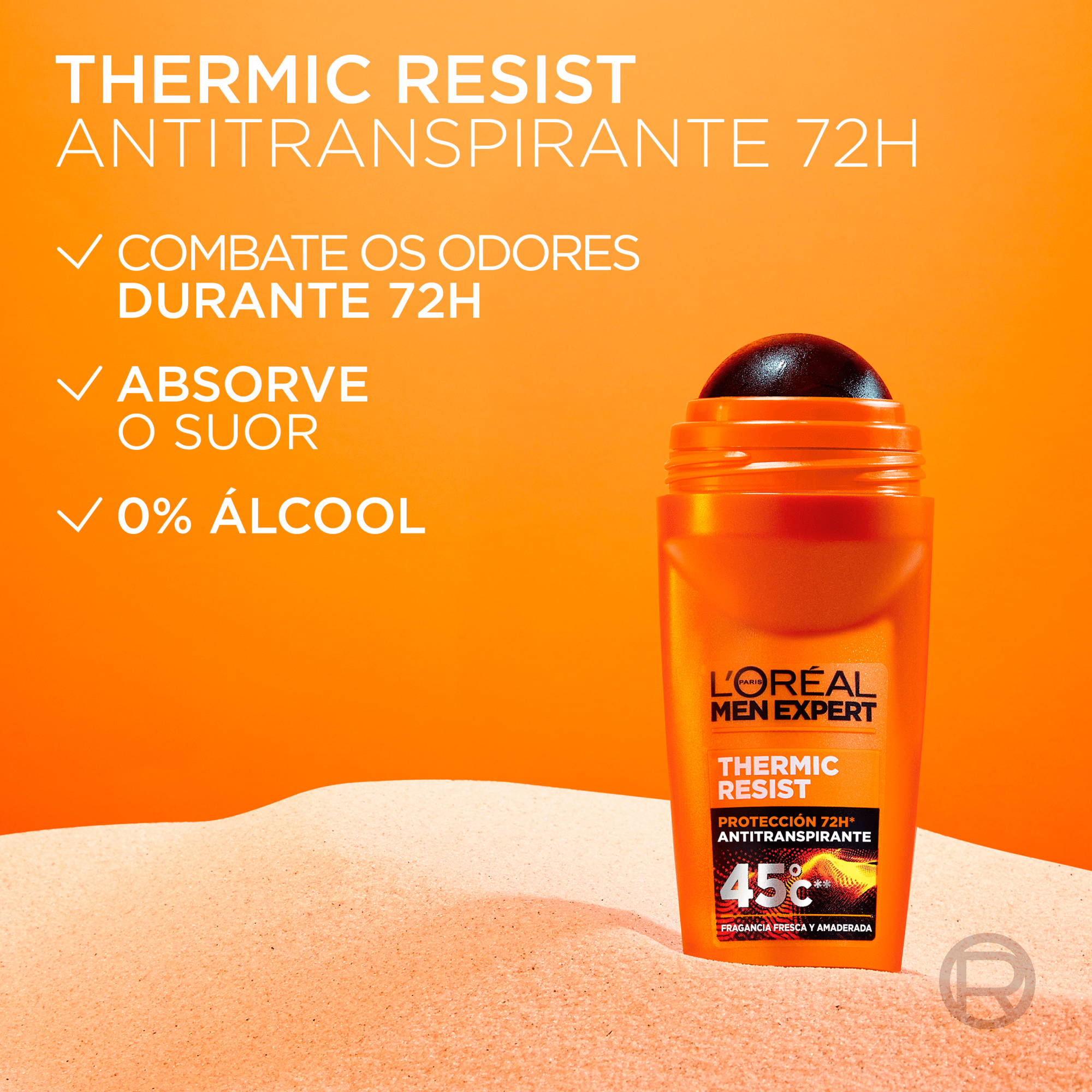 Desodorizante Roll On Expert Thermic Resist L'Or&eacute;al Paris Men Expert, , hi-res