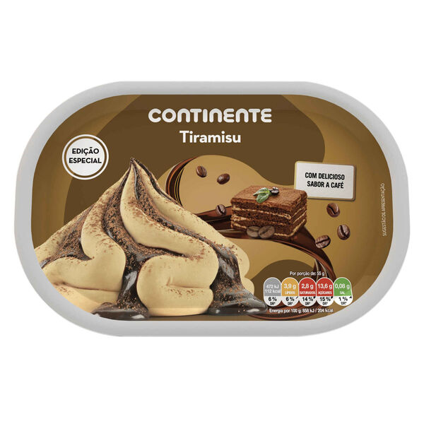 Gelado Tiramisu Continente