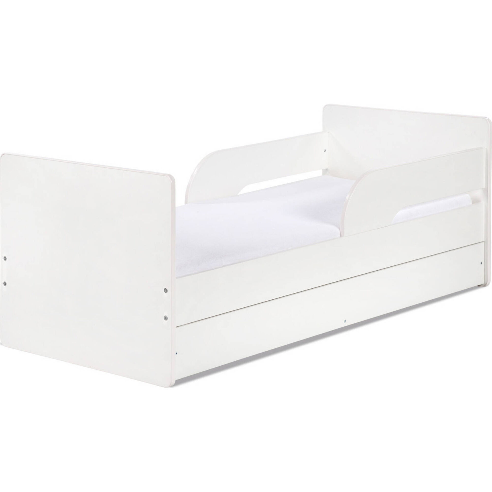 Cama Júnior com Proteção e Gavetão Branco Timo Cama Júnior com Proteção e Gavetão Branco Timo