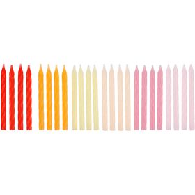 Conjunto 24 Velas Vermelho Degradé