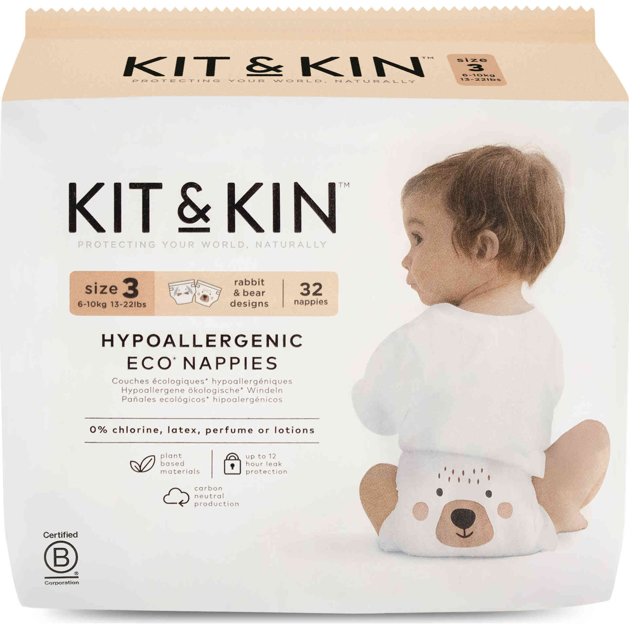 Fraldas Ecol&oacute;gicas 6-10kg T3 Kit&Kin