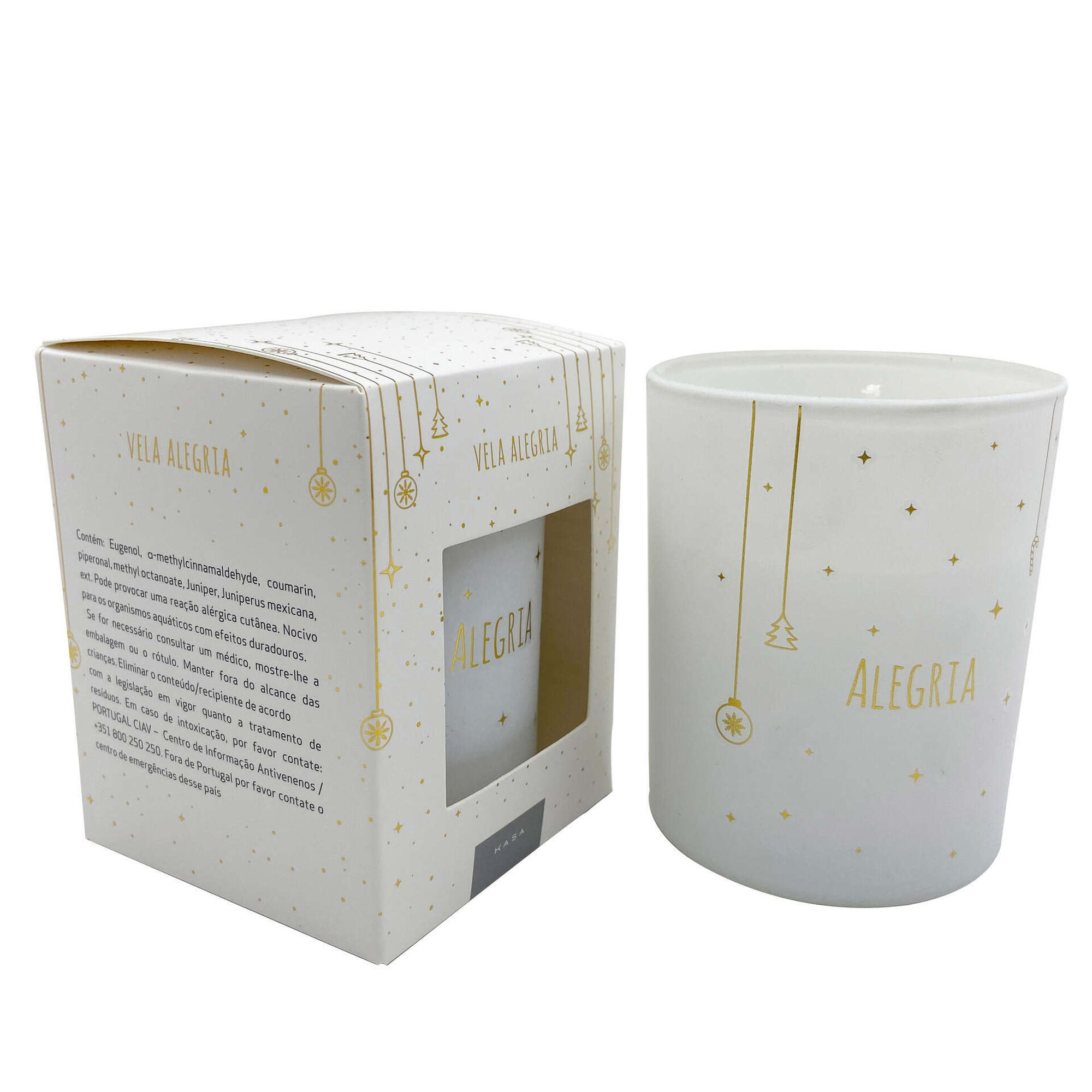 Vela em Copo 165g Branca Alegria