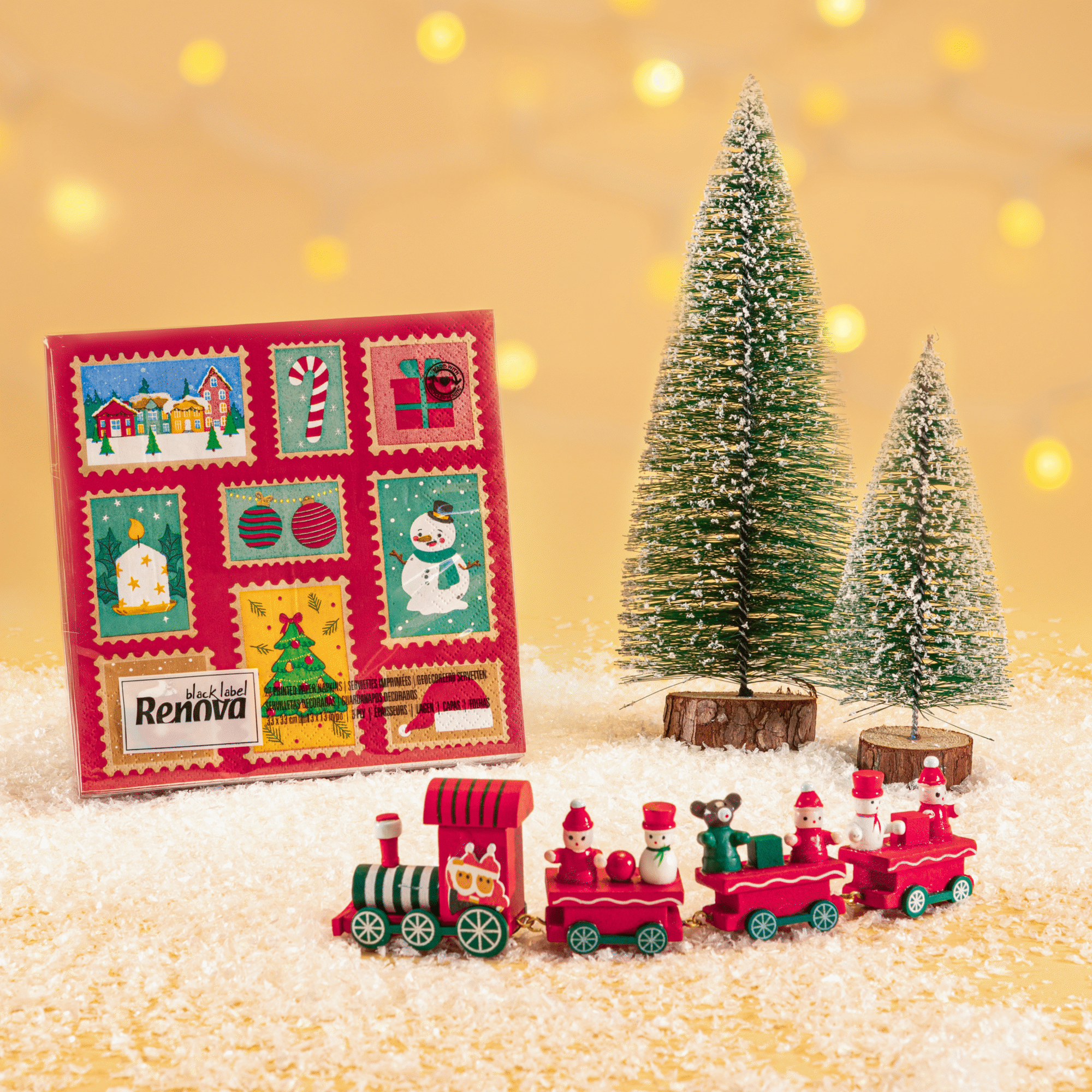 Guardanapos 3 Folhas Black Label Decorado