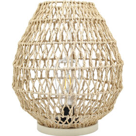 Lanterna LED em Palha