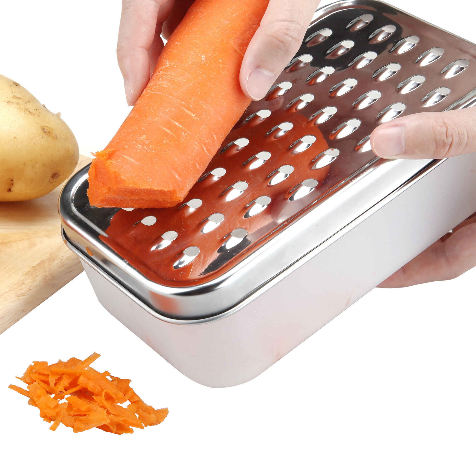 Ralador Aço Inoxidável com Recipiente 4 My Kitchen