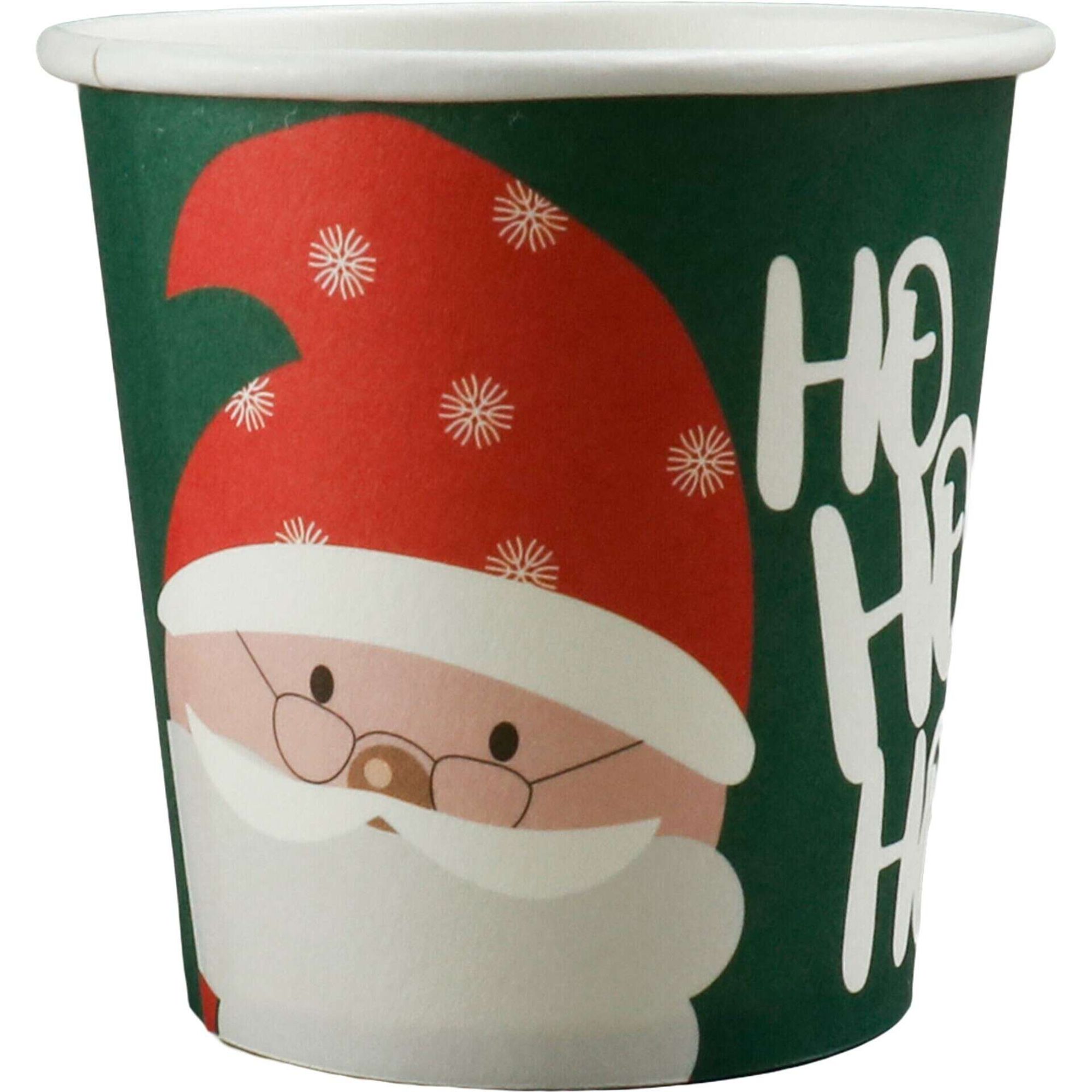 Conjunto 50 Copos 100ml Santa Claus