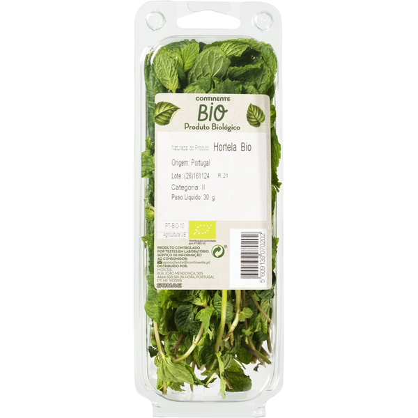 Hortelã Biológica Fresca Continente Bio