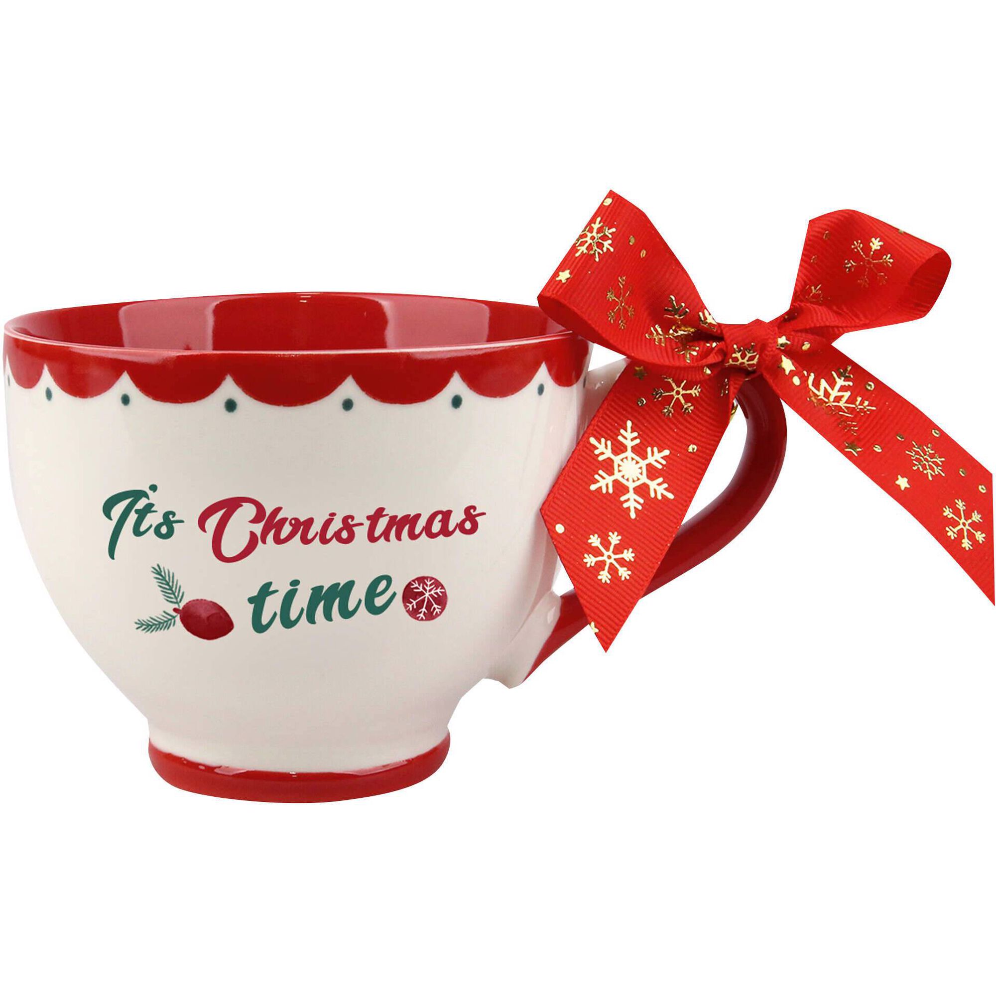 Caneca com Laço Vermelho