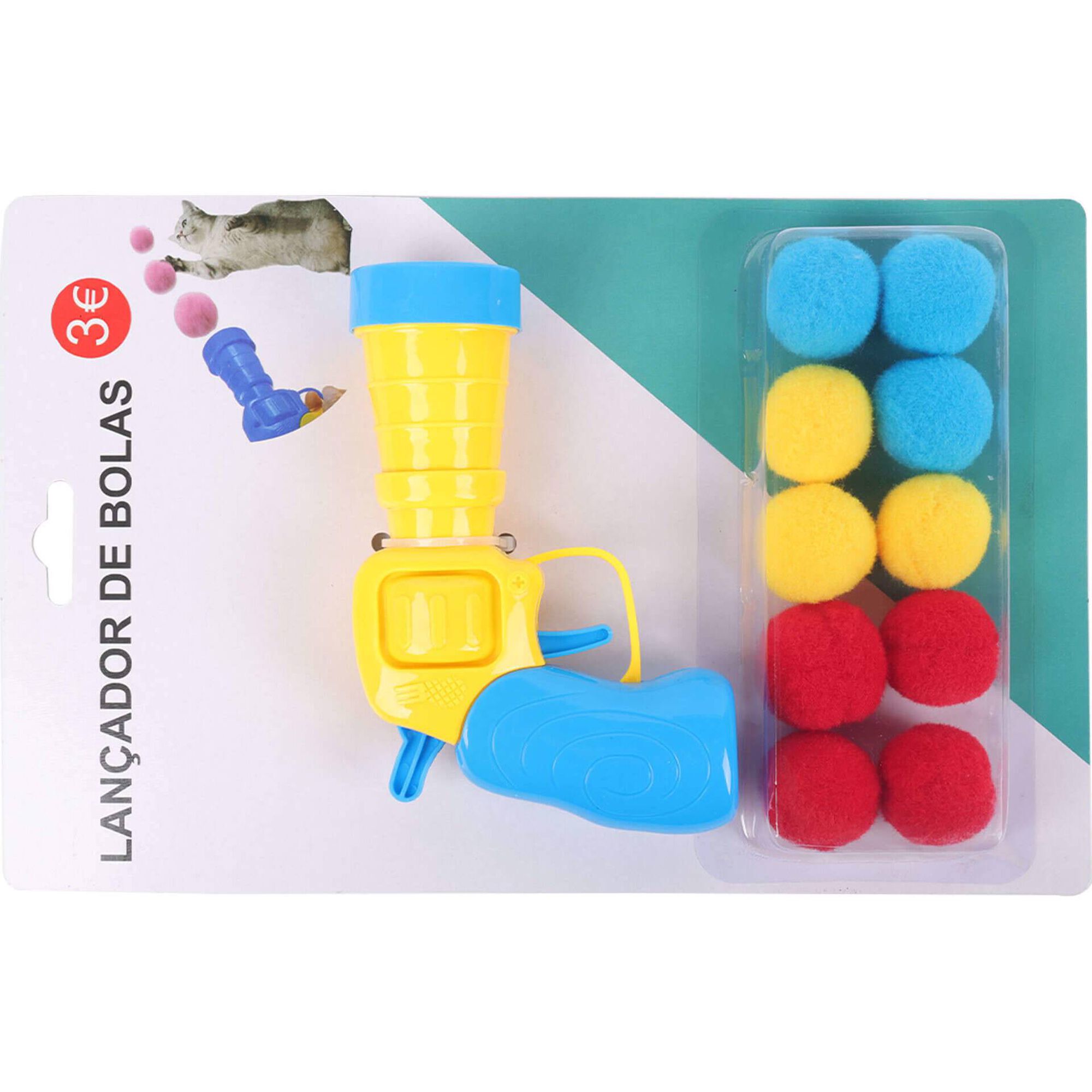 Lan&ccedil;ador de Bolas para Gato Bazar&atilde;o