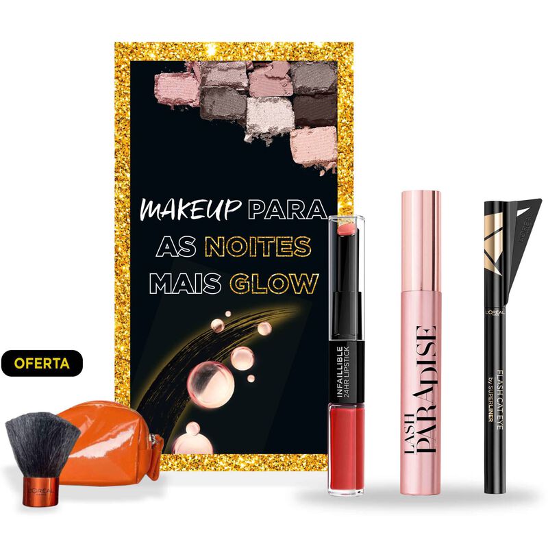 Coffret Maquilhagem Sou Ousada + Oferta Mini Pincel L'Oréal Paris