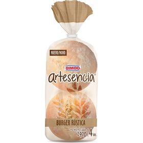 P&atilde;o de Hamb&uacute;rguer R&uacute;stico Artesencia