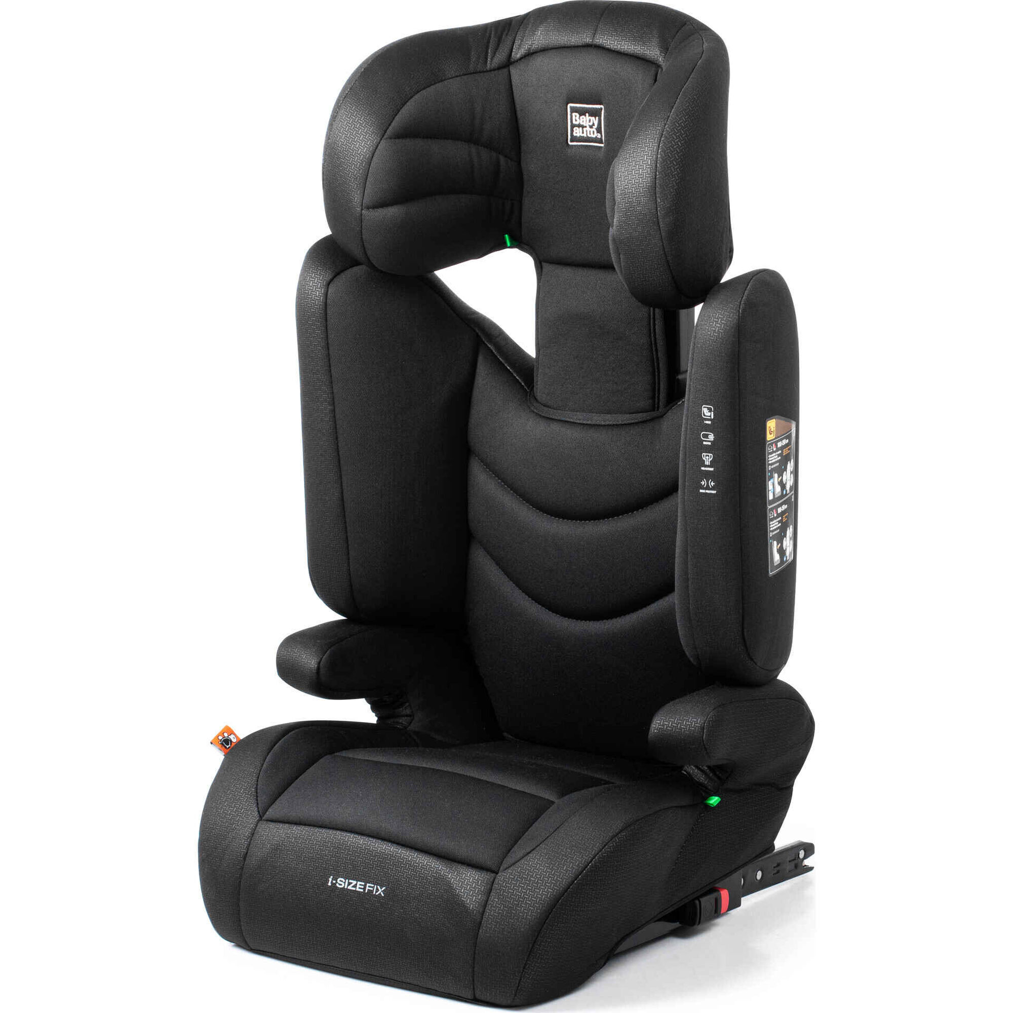 Cadeira Auto I-Size 100-150cm Isofix Jef Fix Preto Babyauto