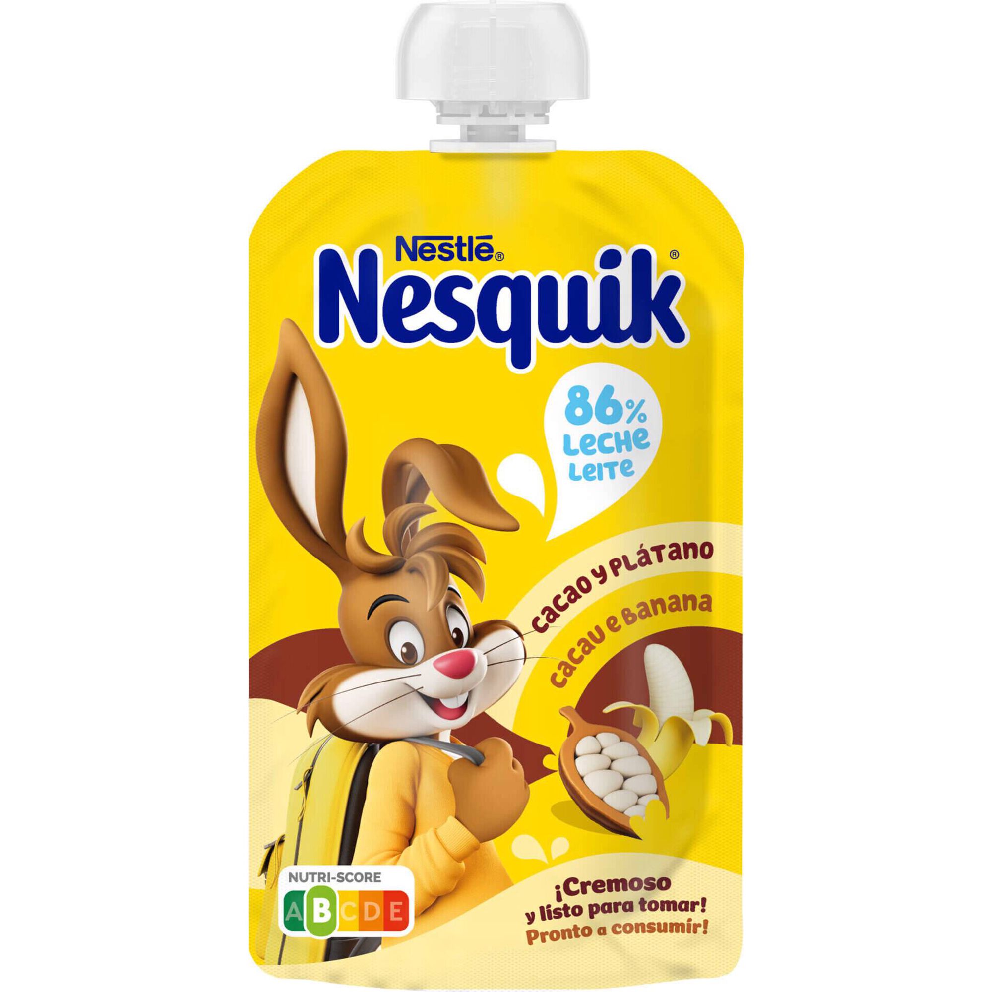Bebida de Cacau e Banana em Saqueta Nesquik