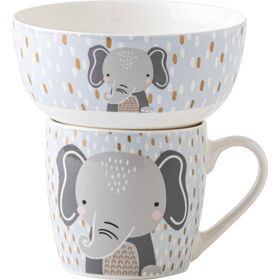 Caneca e Ta&ccedil;a Elefante Kasa