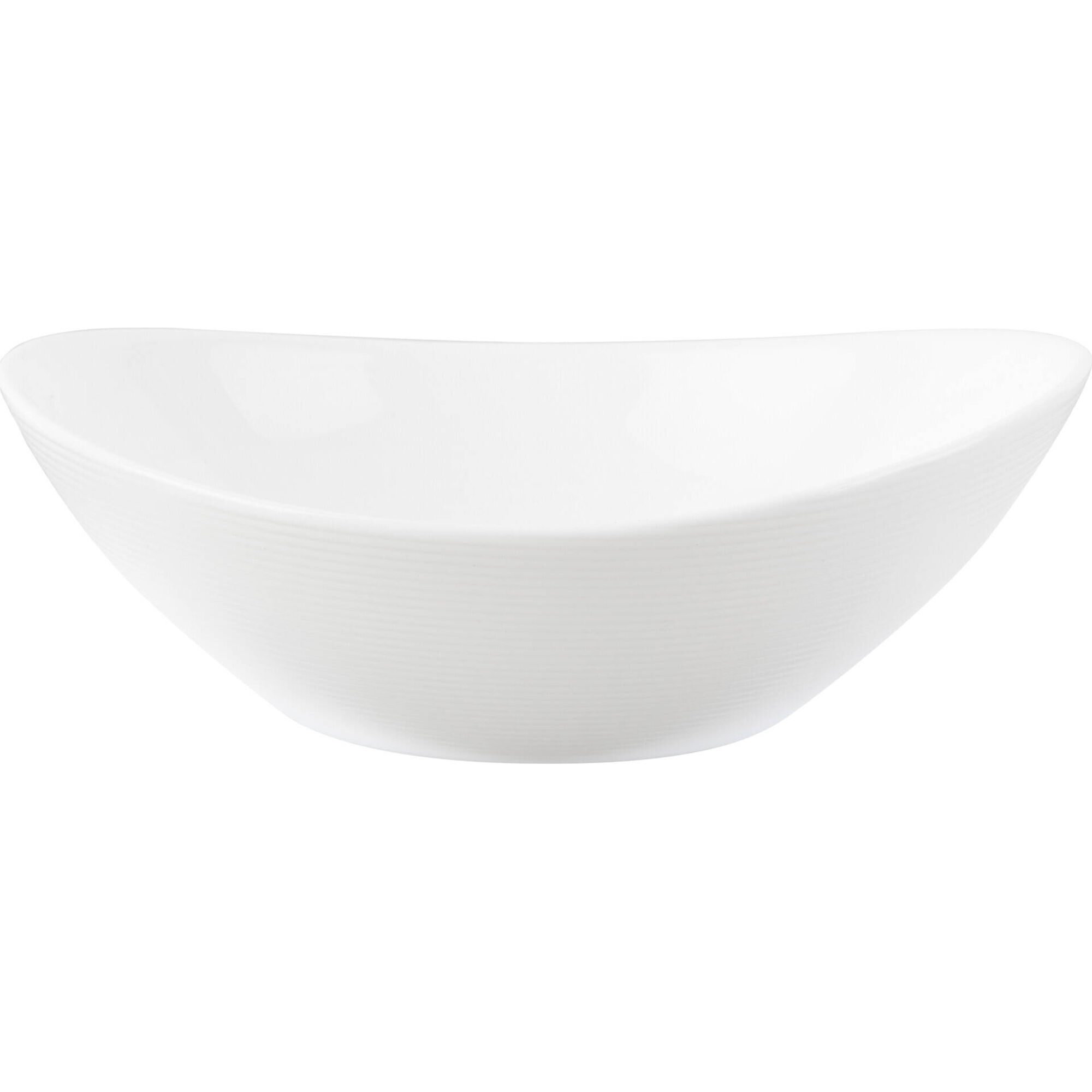 Taça Oval Vitrocerâmica 15cm Canelada Alvor Taça Oval Vitrocerâmica 15cm Canelada Alvor