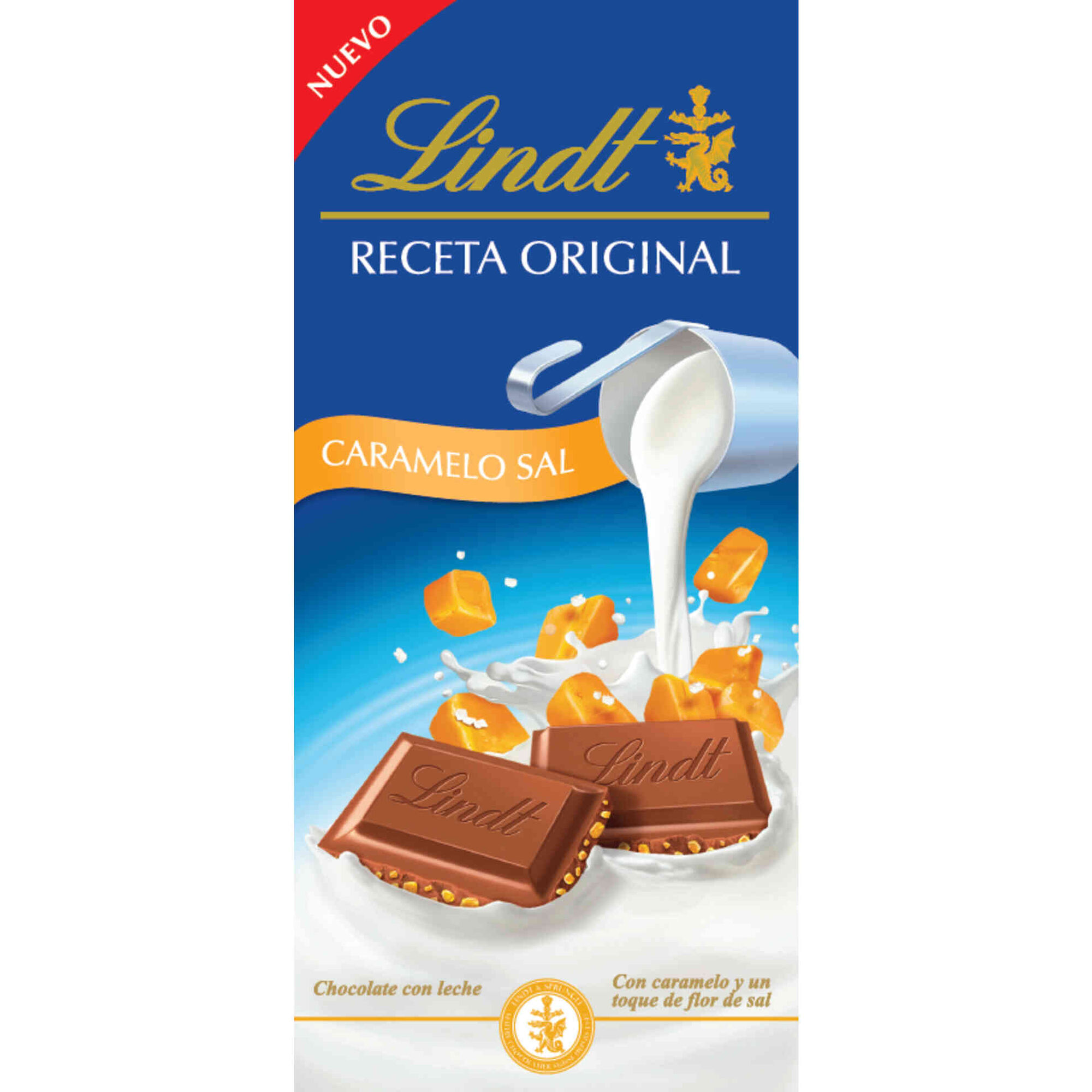 Tablete de Chocolate de Leite com Caramelo Salgado emb. 125 gr - Lindt |  Continente
