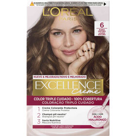 Coloração Permanente Excellence Creme Louro Escuro 6