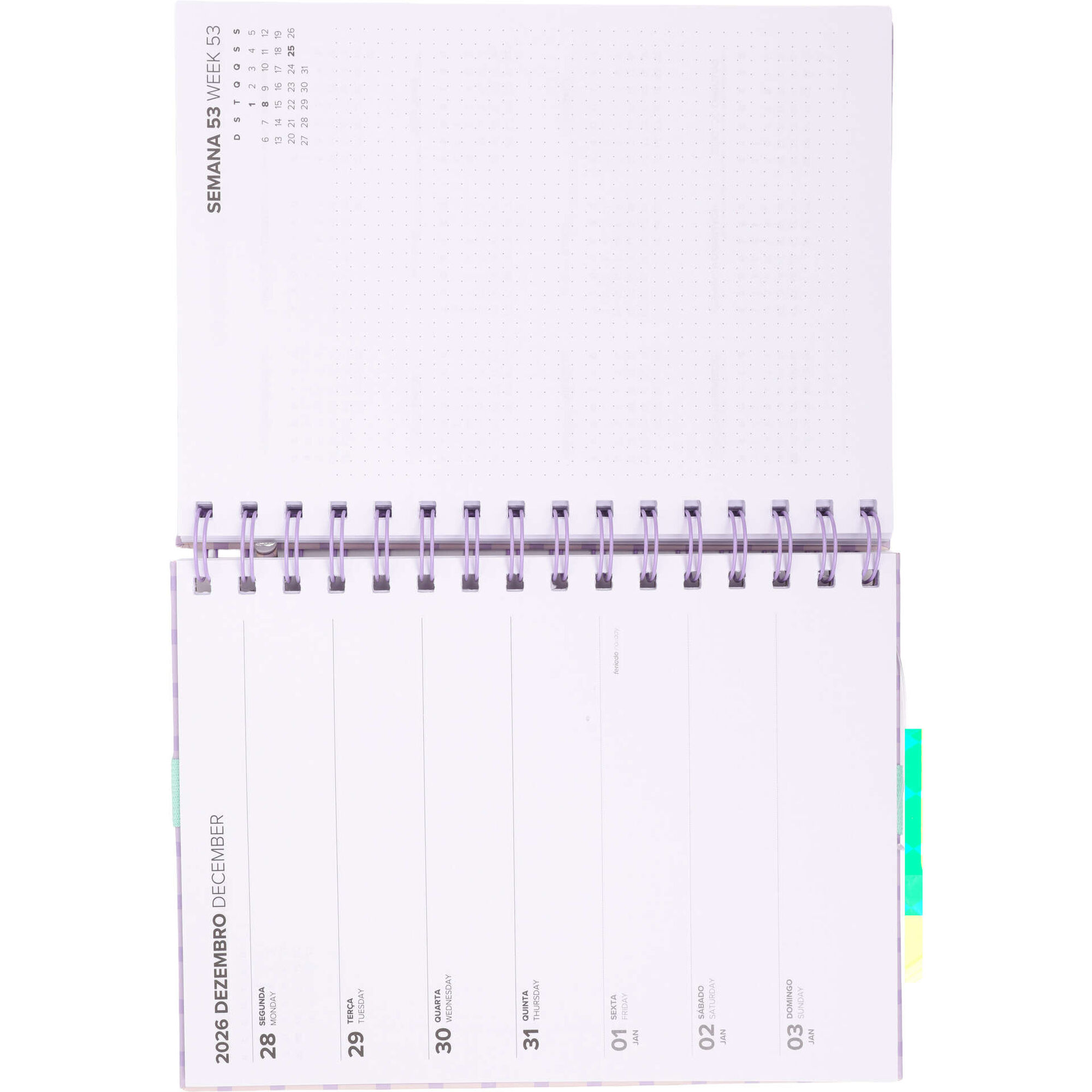 Conjunto de Agenda 16 Meses A5 com Sublinhadores e Estojo (v&aacute;rios modelos) Note!
