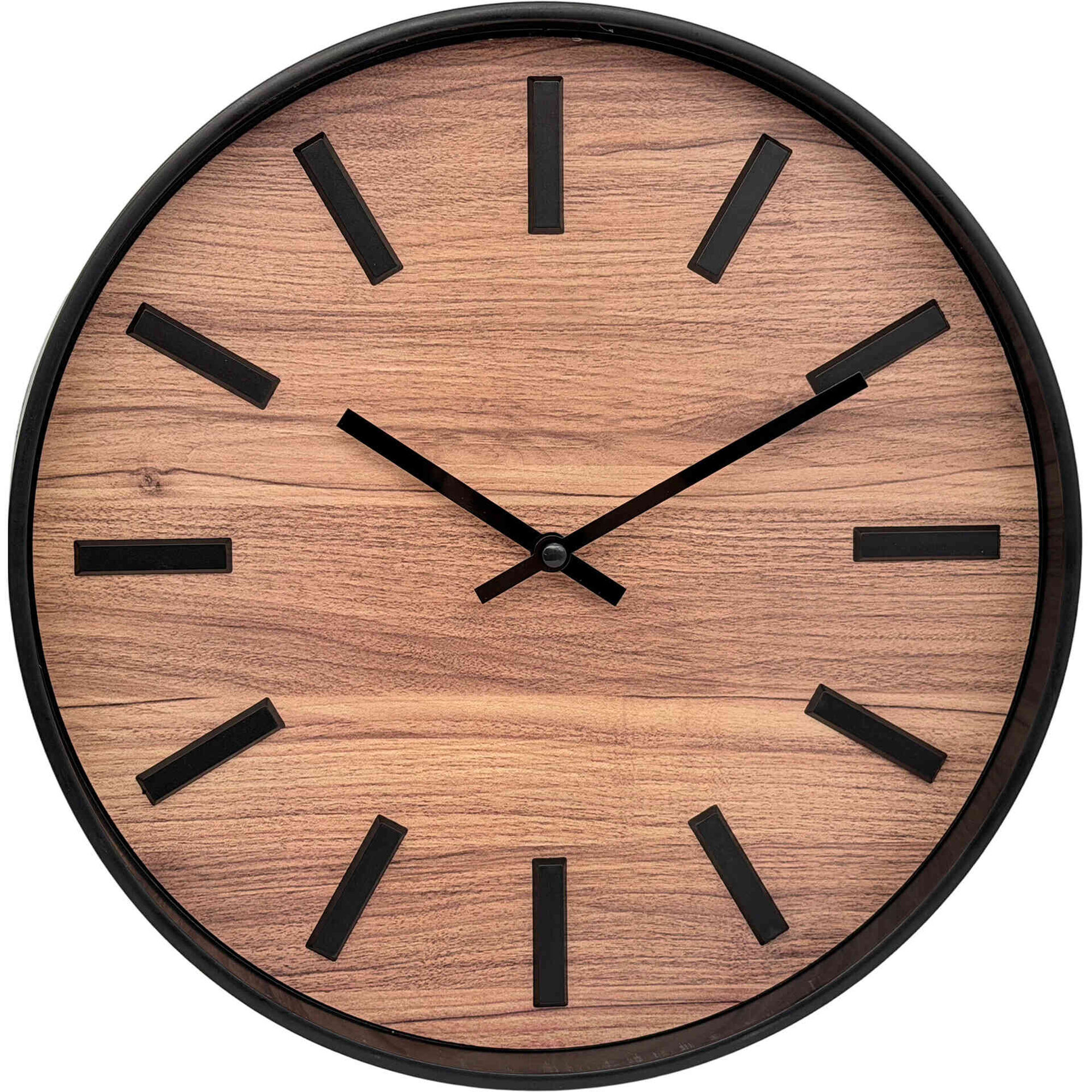 Rel&oacute;gio Parede 30cm Castanho Kasa