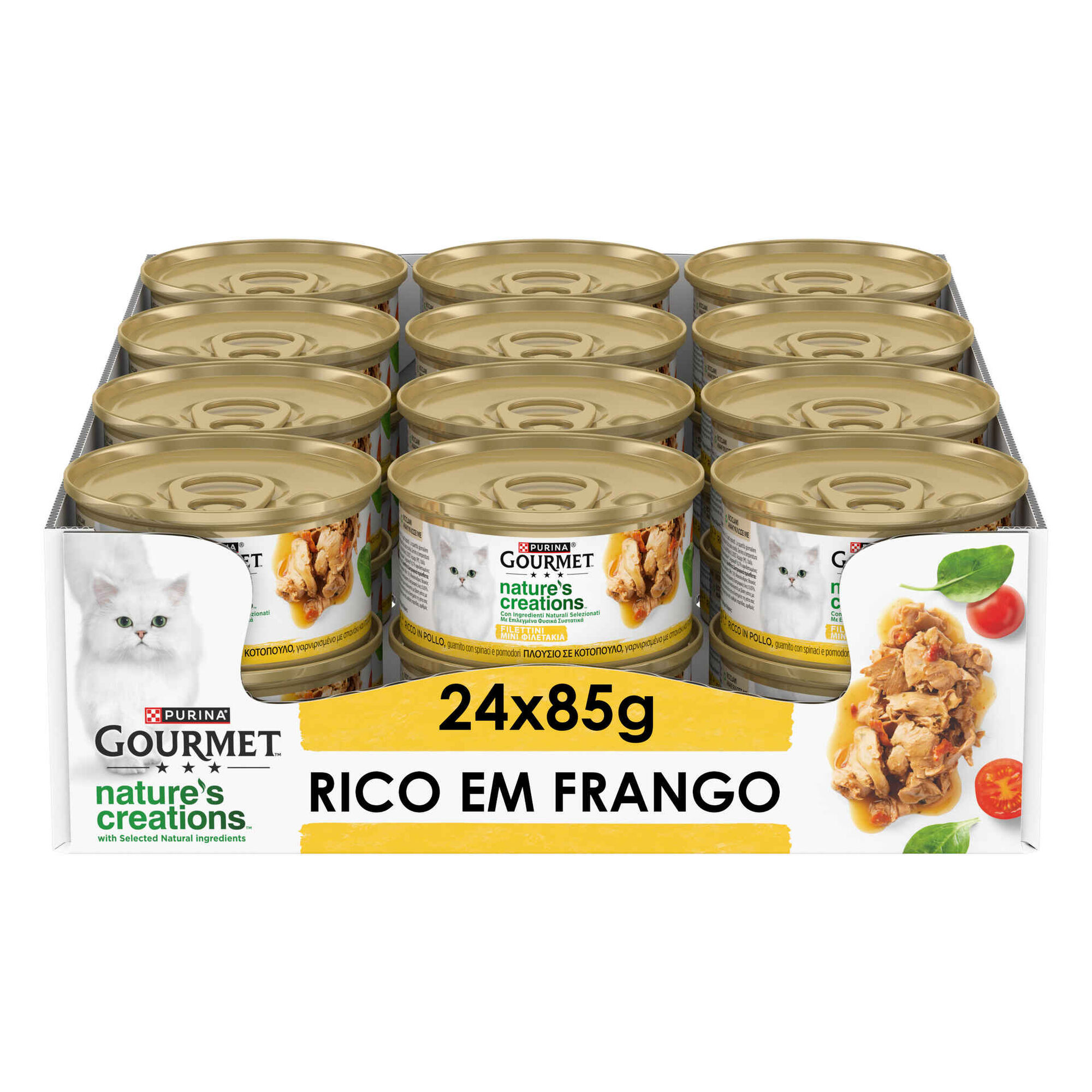 Comida H&uacute;mida para Gato Frango Purina Gourmet Nature