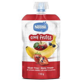 Saqueta de Fruta Maçã, Banana e Morango +12M