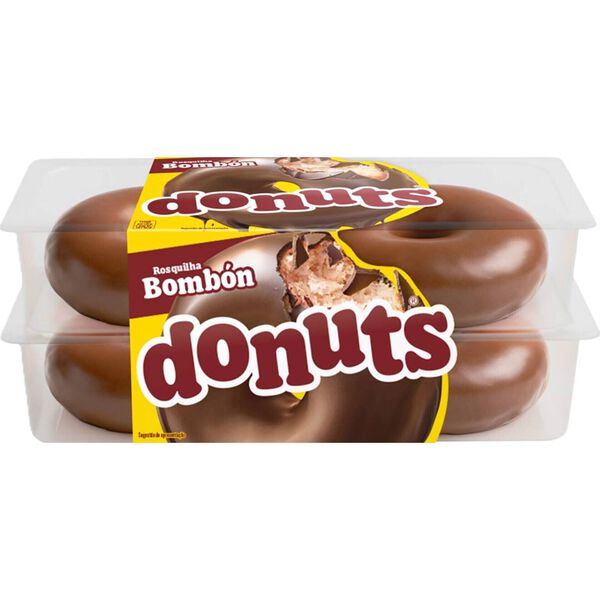 Bolo Coberto de Chocolate Bombón Donuts
