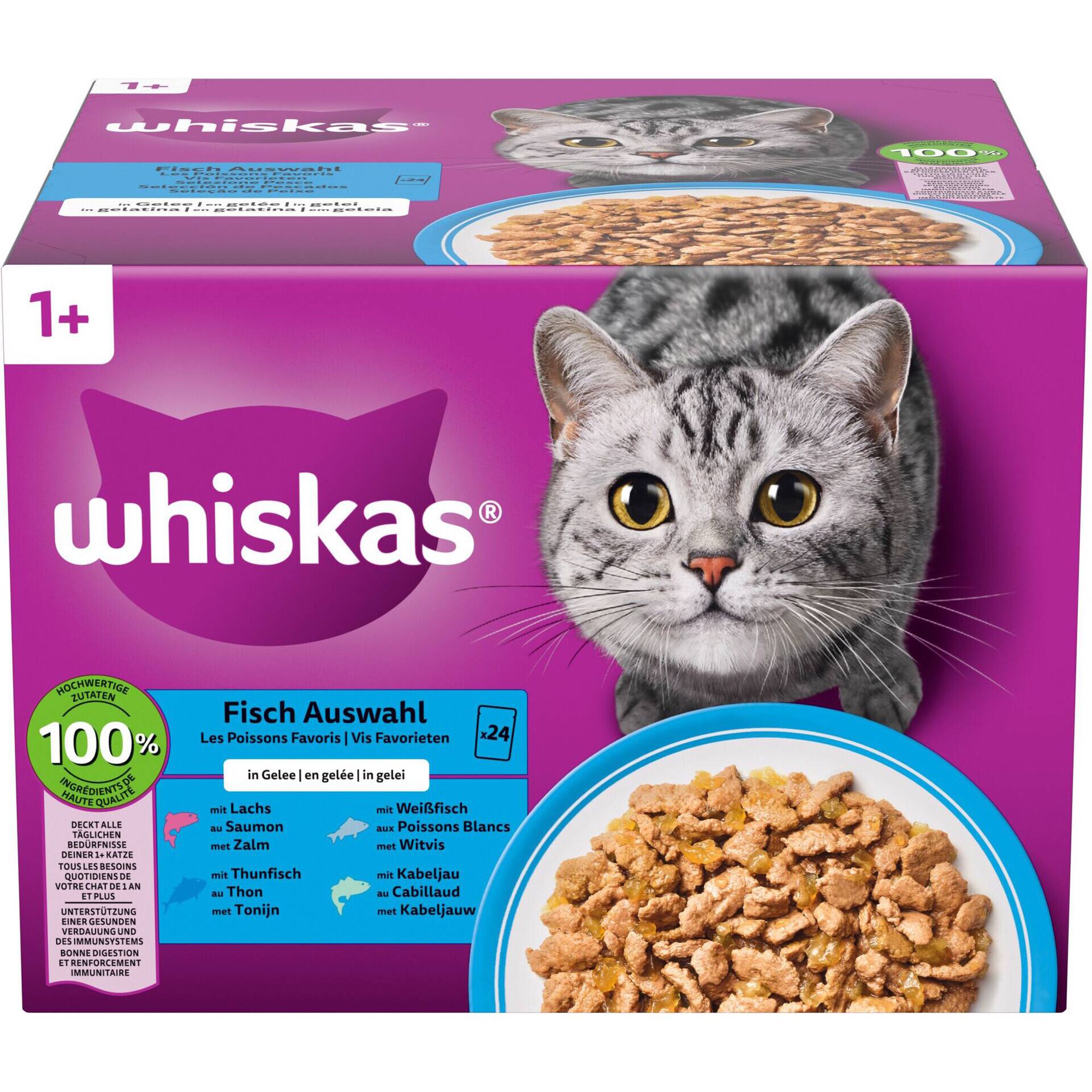 Comida H&uacute;mida para Gato Adulto Peixe Whiskas