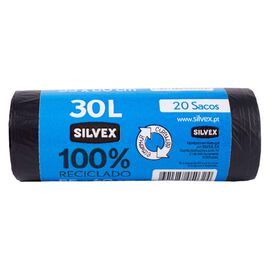Sacos Lixo com Atilho 100% Reciclado 30 lt