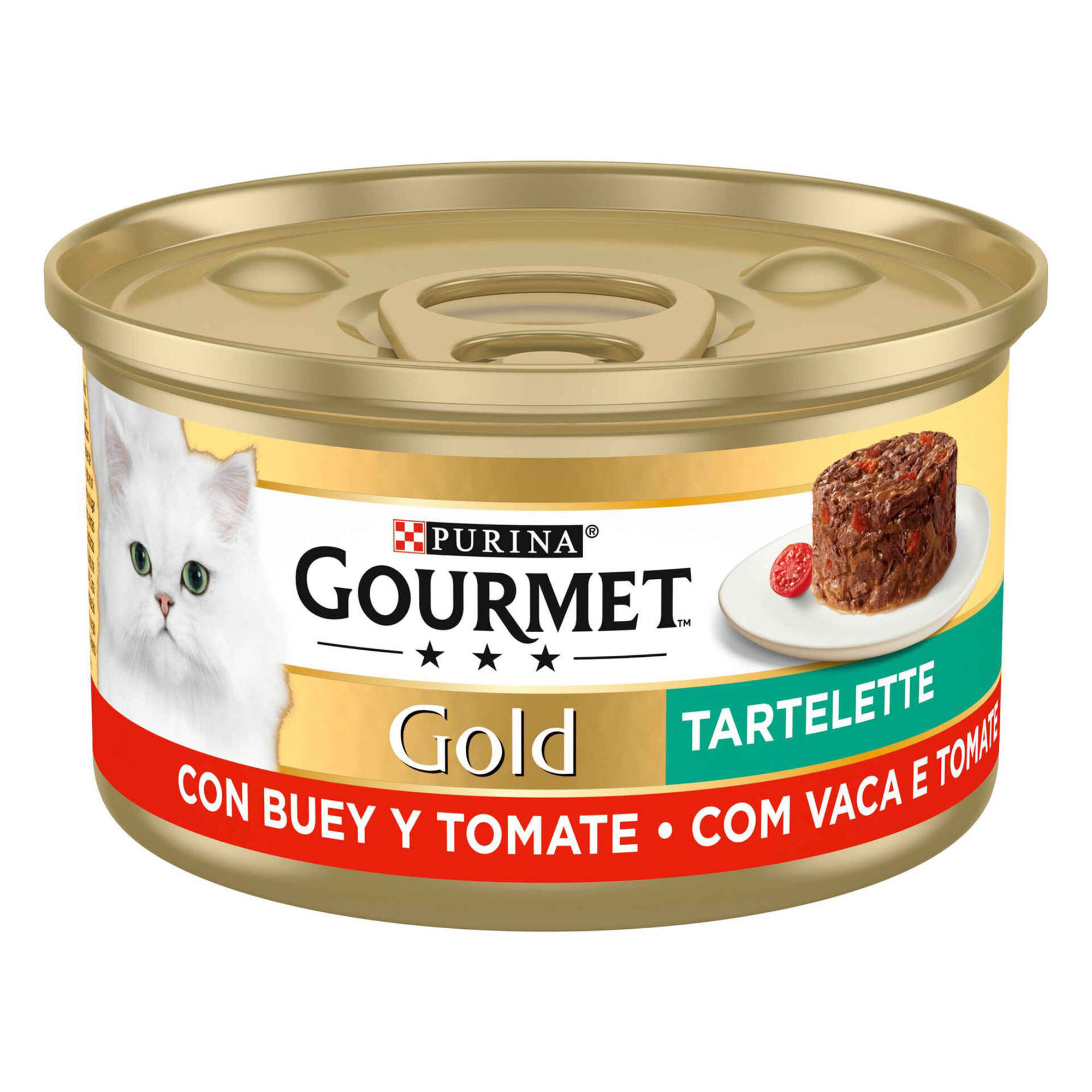 Comida Húmida para Gato Adulto Tartelette Vaca Tomate