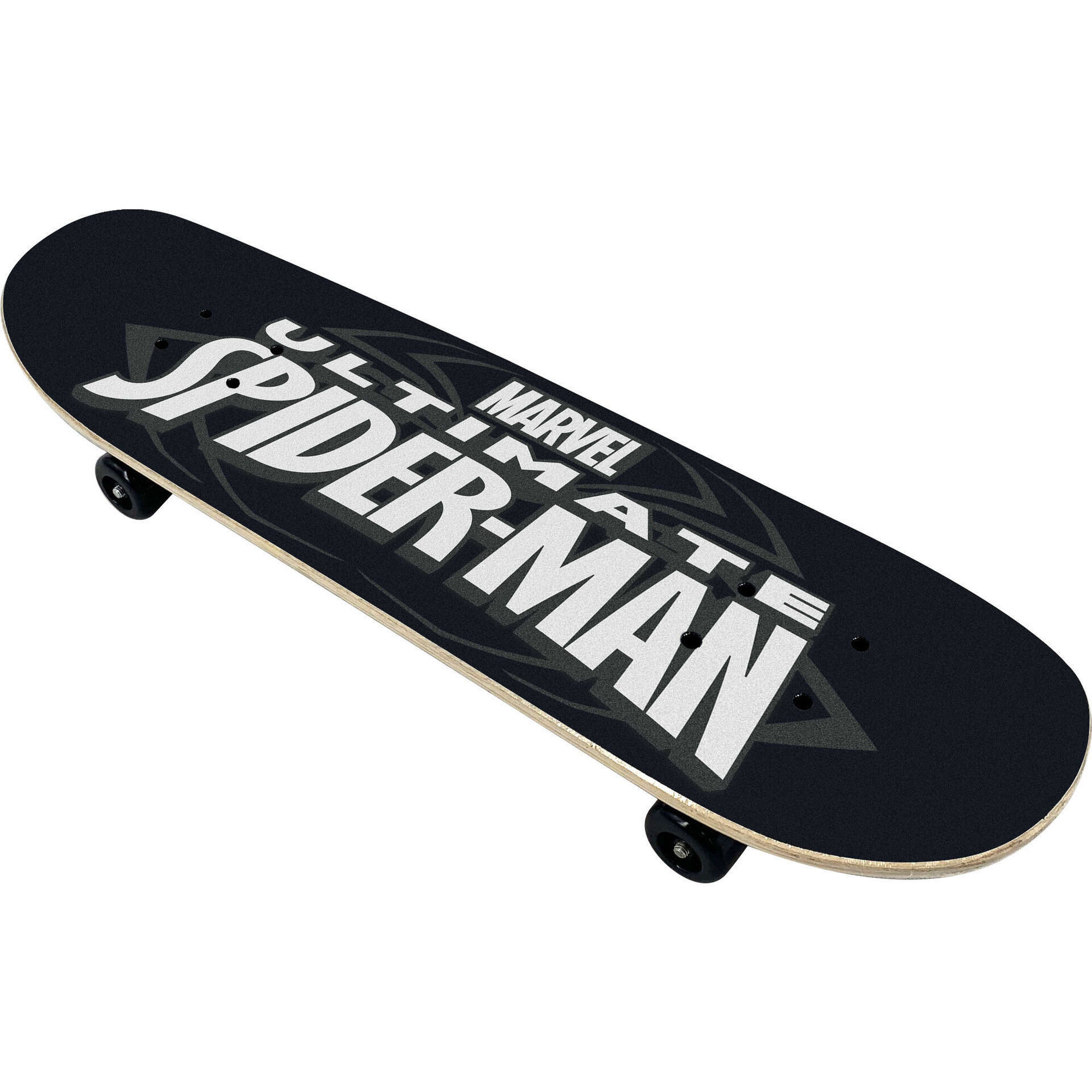 Skateboard de Criança 4 Rodas Preto Spiderman
