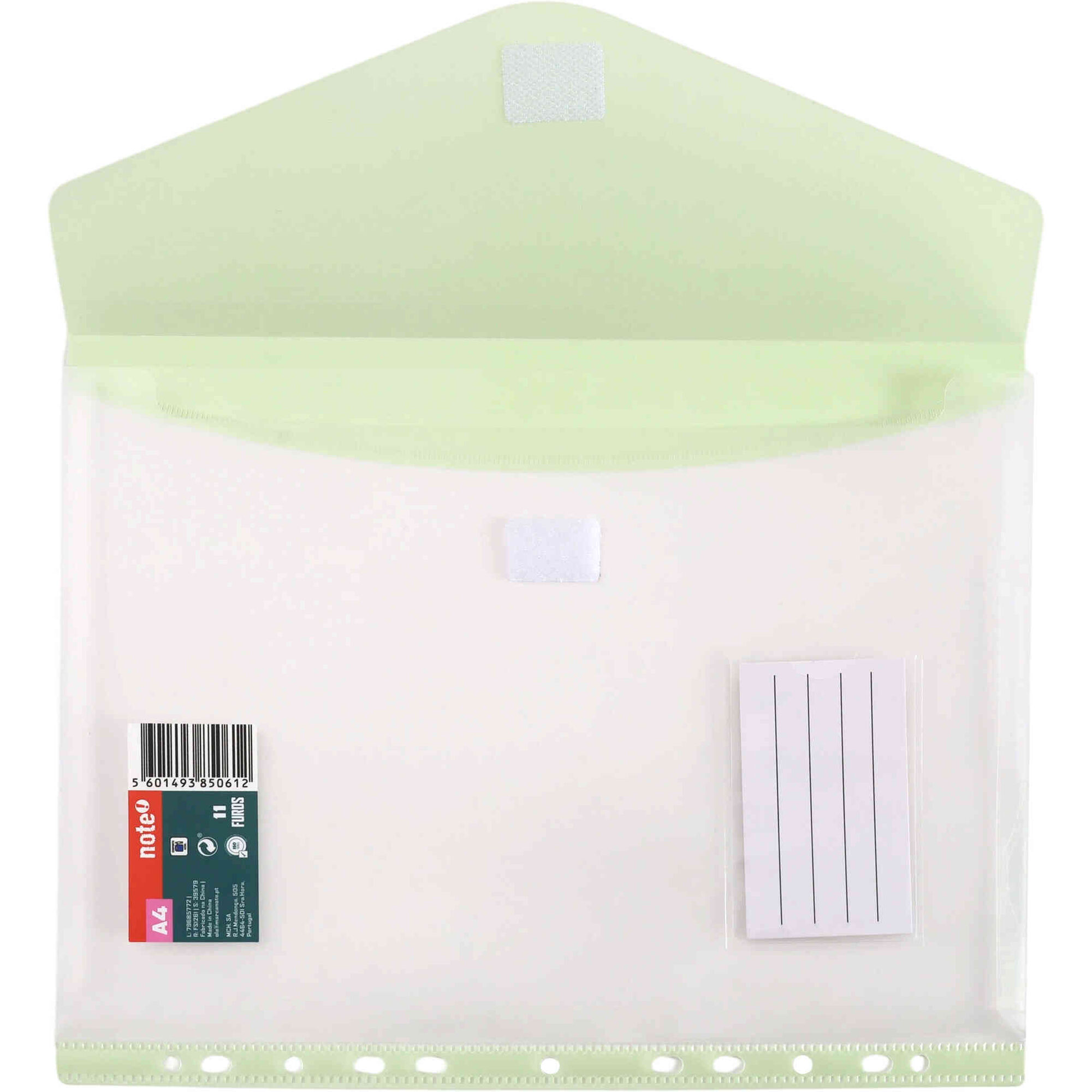 Classificador Envelope A4 com 11 Furos (v&aacute;rias cores) Note!