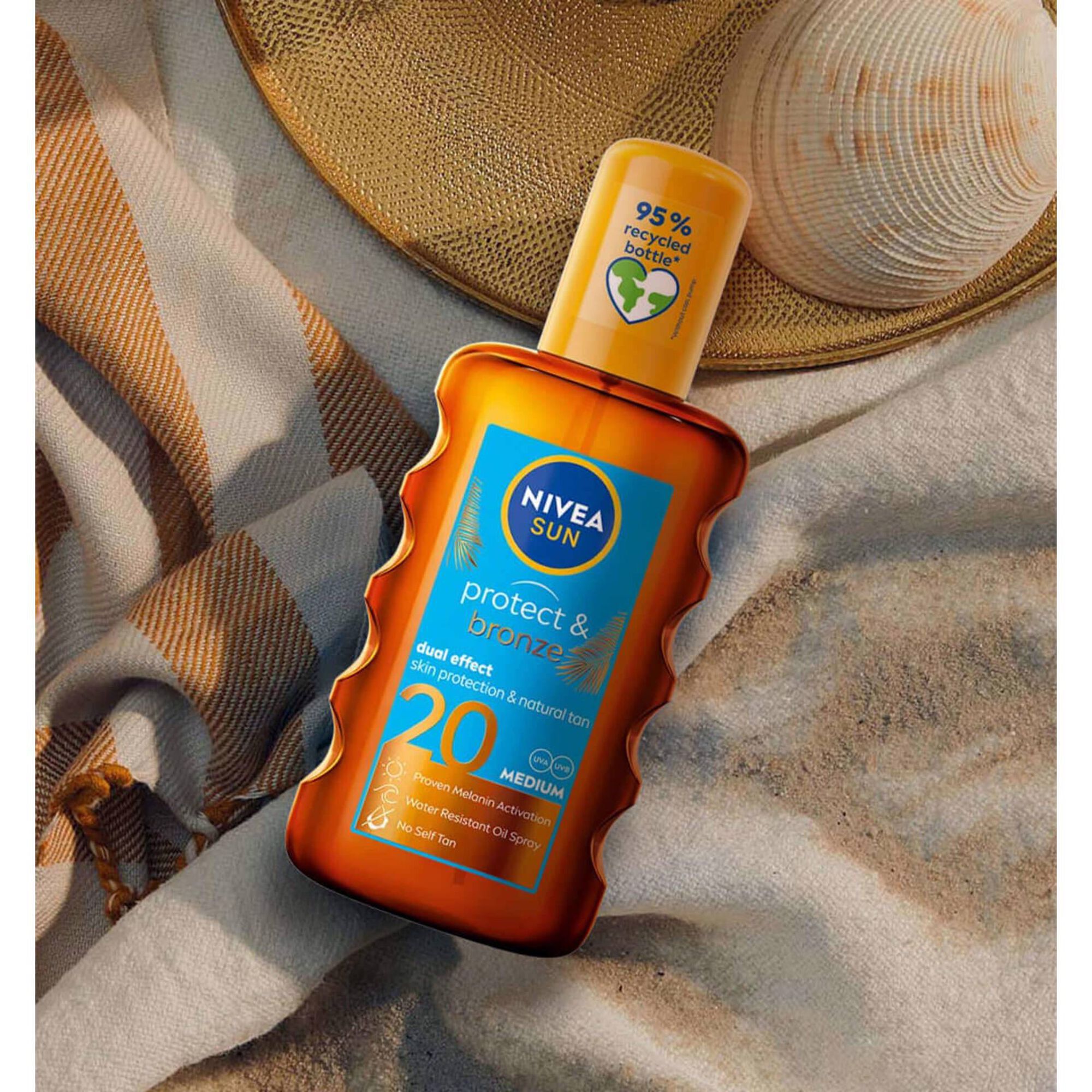 Protetor Solar Spray Protect & Bronze FPS 20 Nivea Sun