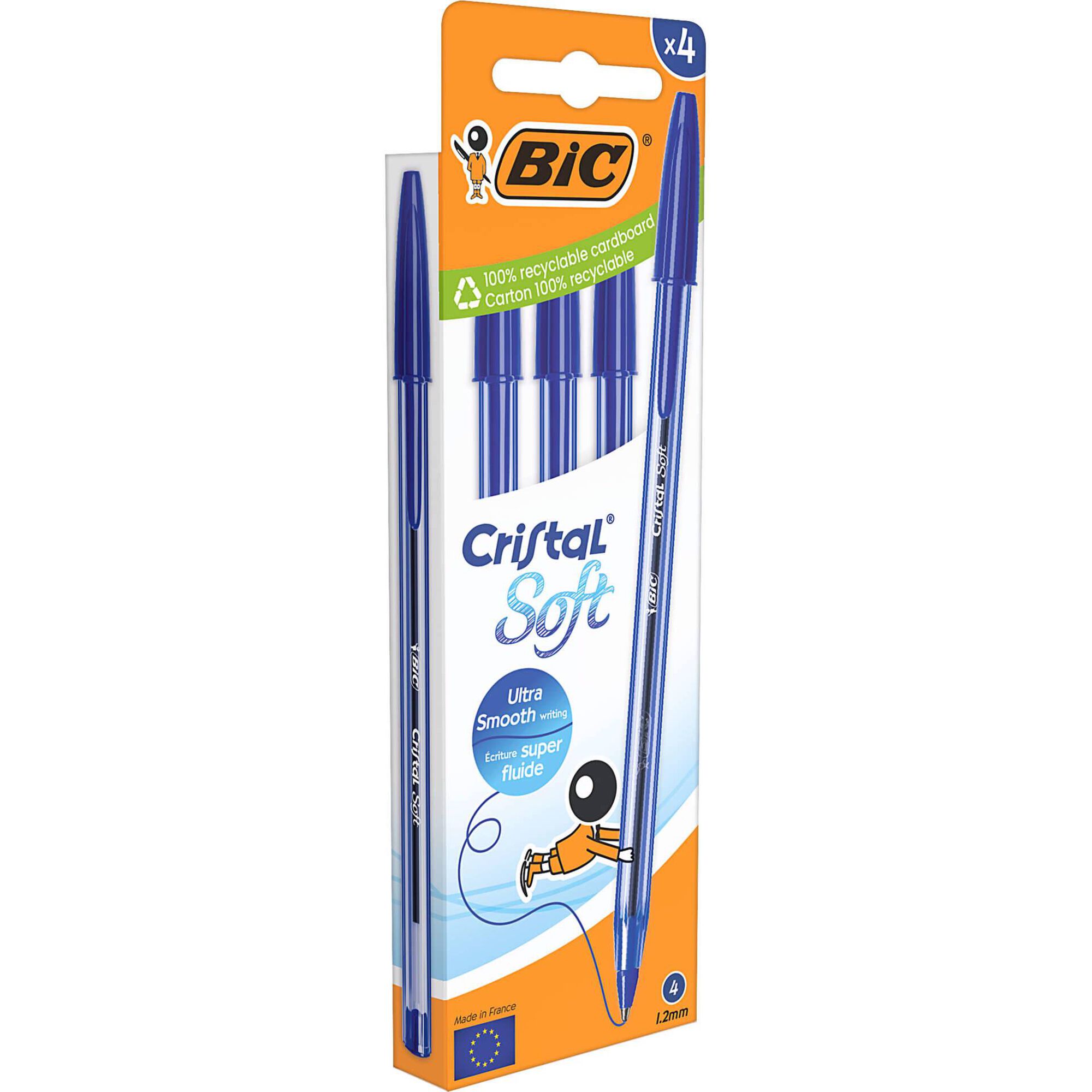 Esferogr&aacute;fica Cristal Soft de Tinta Azul Bic