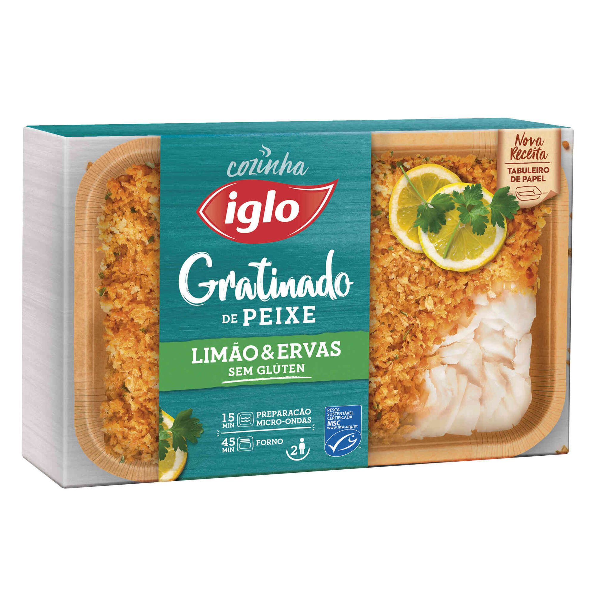 Gratinado De Peixe Limão e Ervas sem Glúten