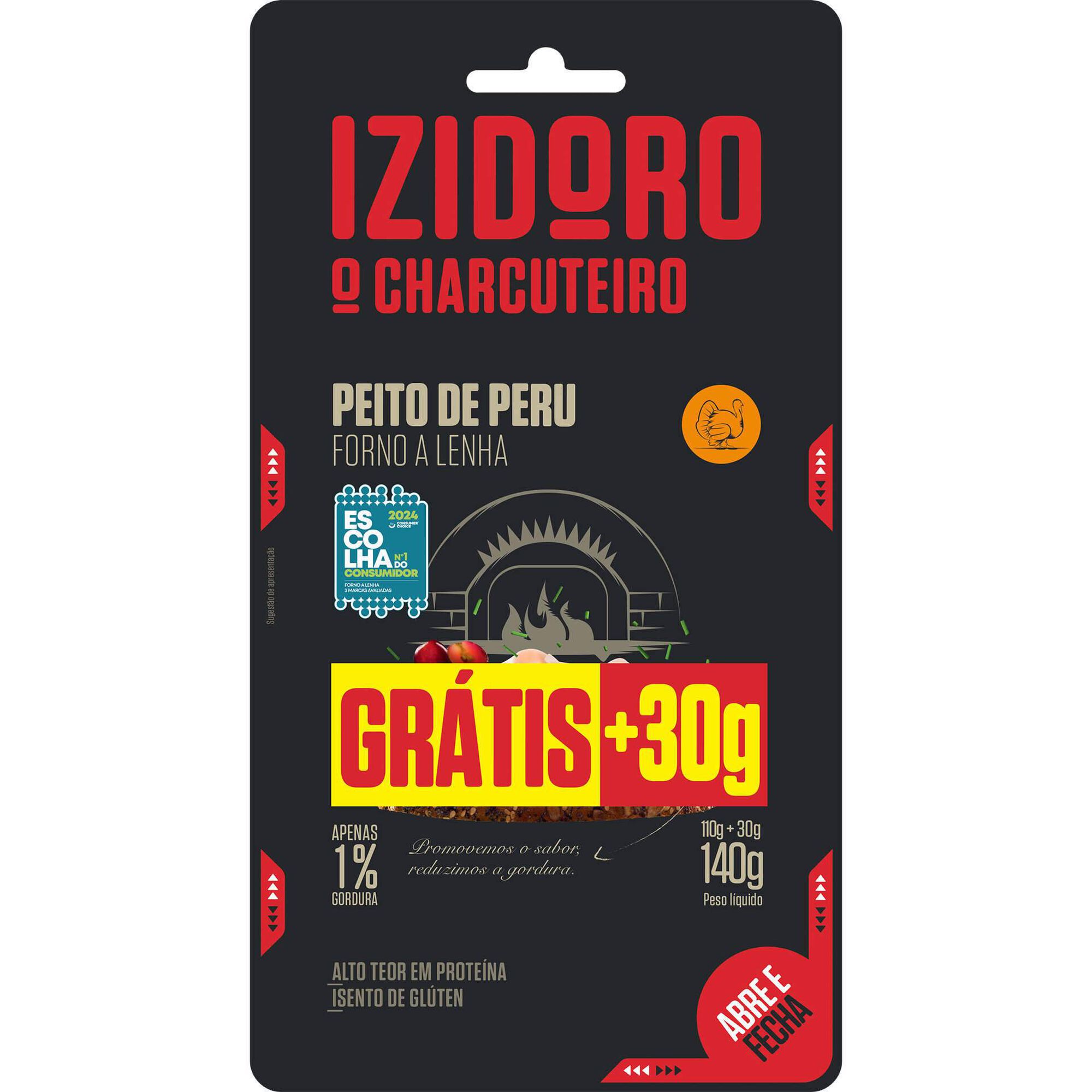 Fiambre Peito de Peru Forno a Lenha