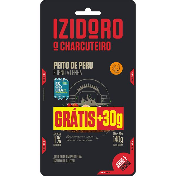 Fiambre Peito de Peru Forno a Lenha Izidoro