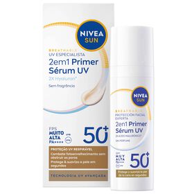 Protetor Solar S&eacute;rum Primer UV FPS 50+ Nivea Sun