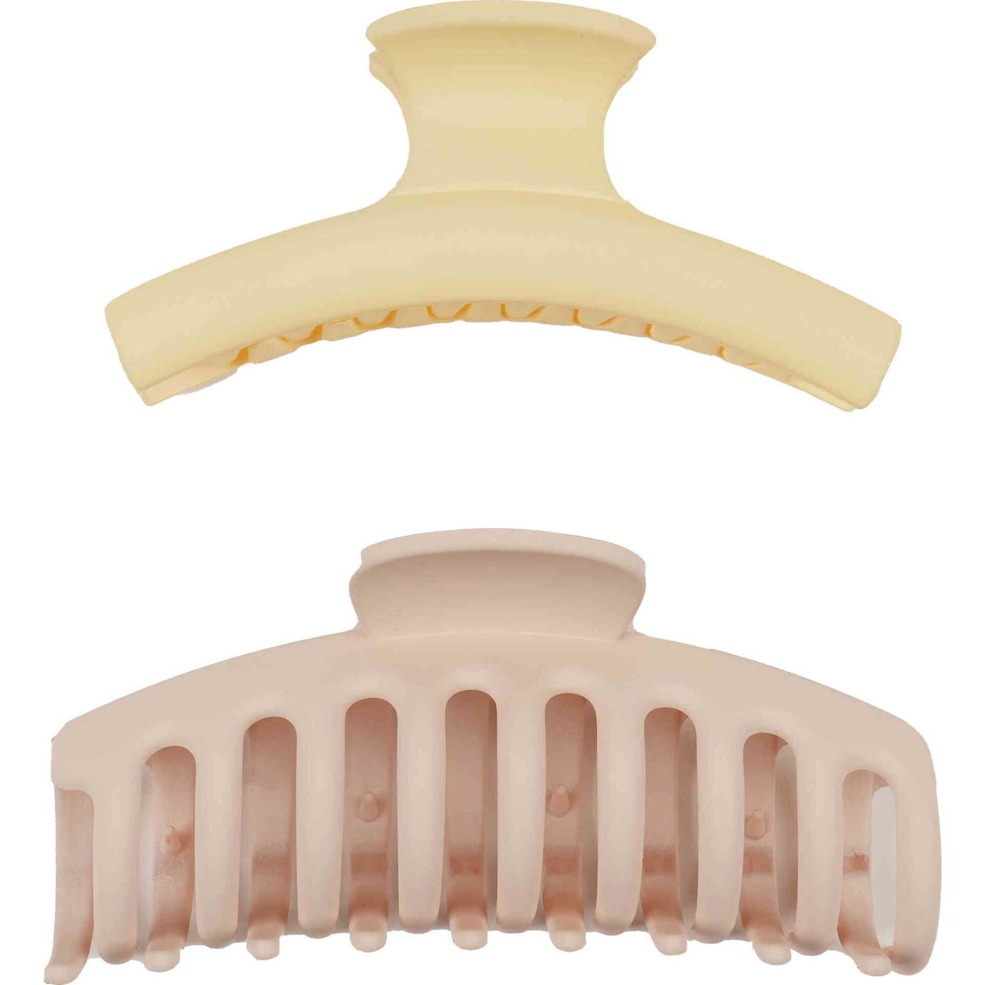 Conjunto 2 Molas de Cabelo Amarelo e Rosa Bazar&atilde;o