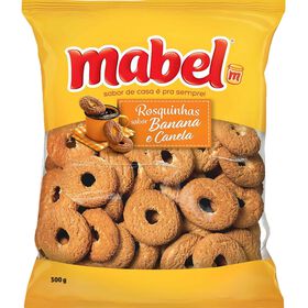 Biscoitos Roscas Banana e Canela Mabel