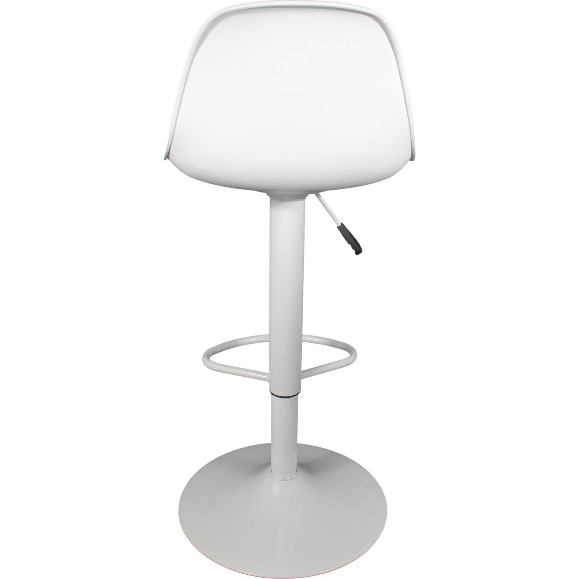 Conjunto de 2 Bancos Altos Acolchoados Branco Isak