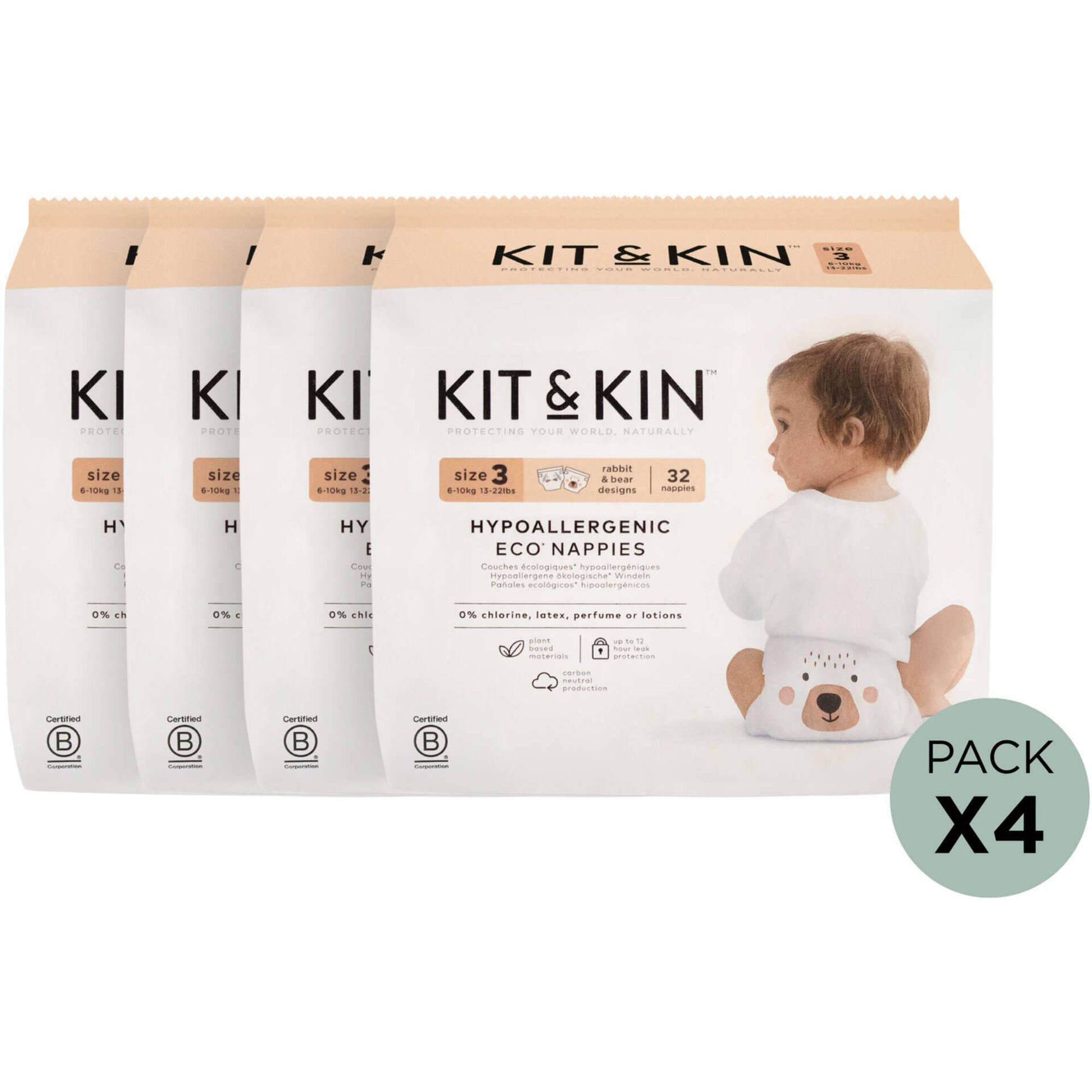 Fraldas Ecol&oacute;gicas 6-10kg T3 Kit&Kin