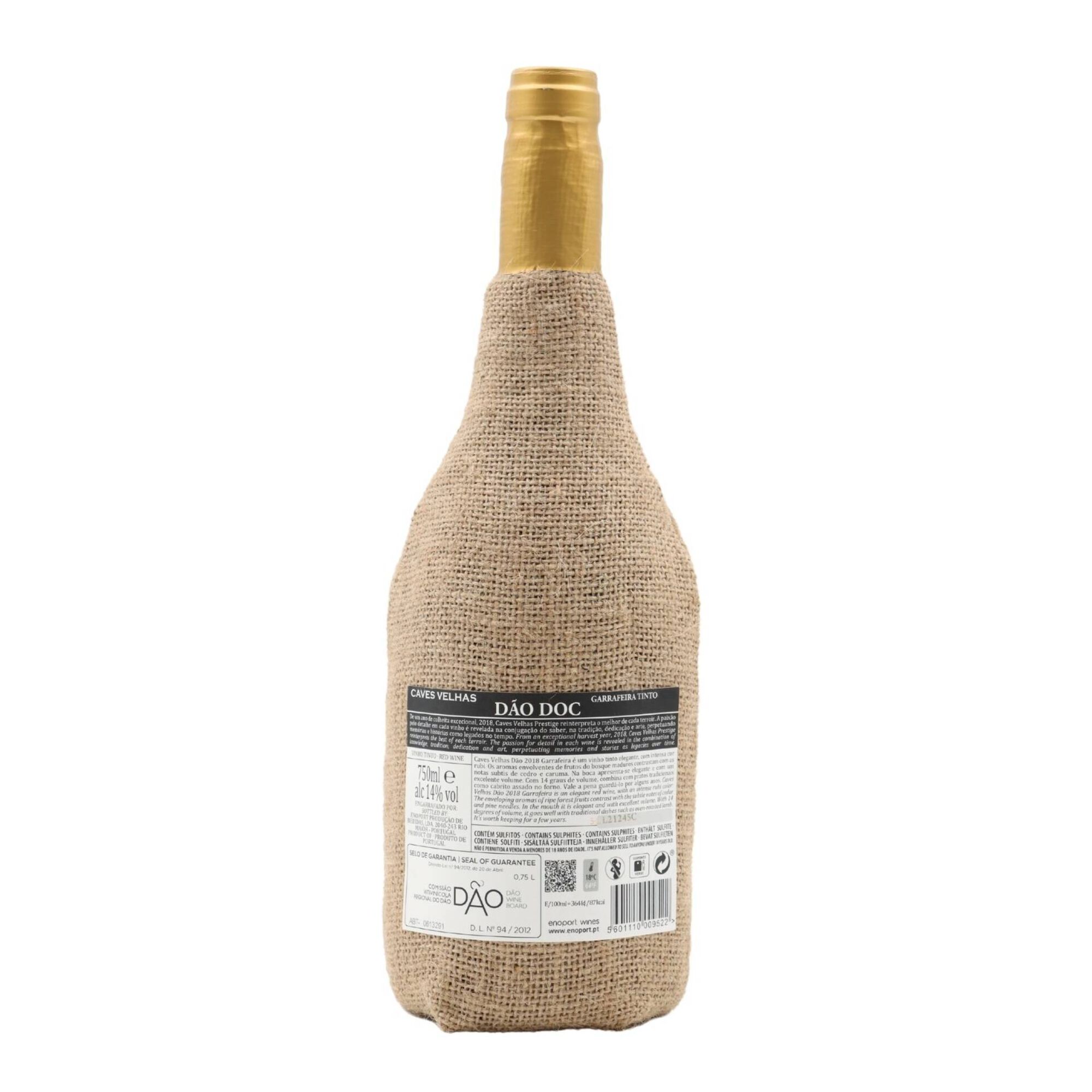 Caves Velhas Garrafeira Juta D&atilde;o Vinho Tinto