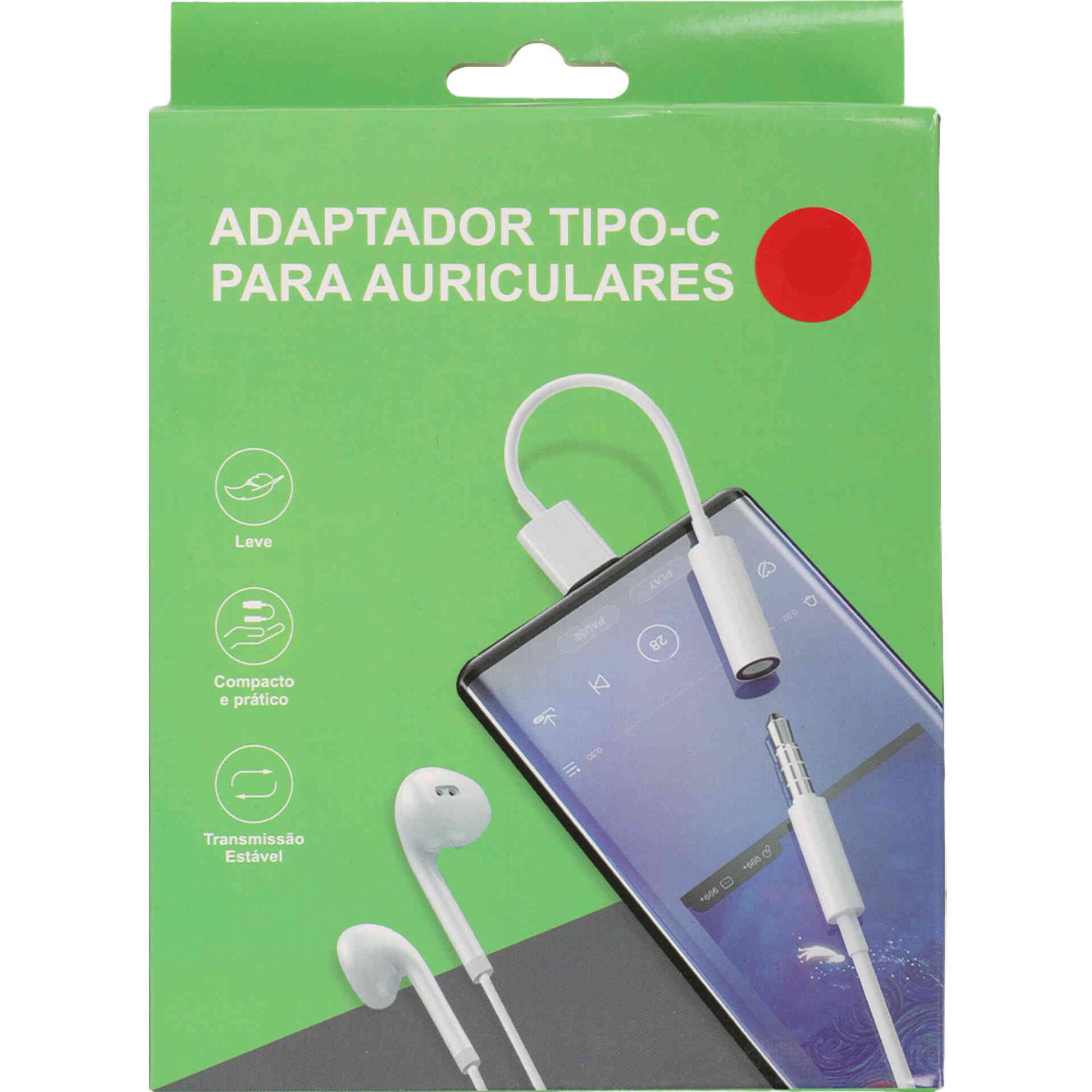 Adaptador Type-C para Auriculares 3,5mm